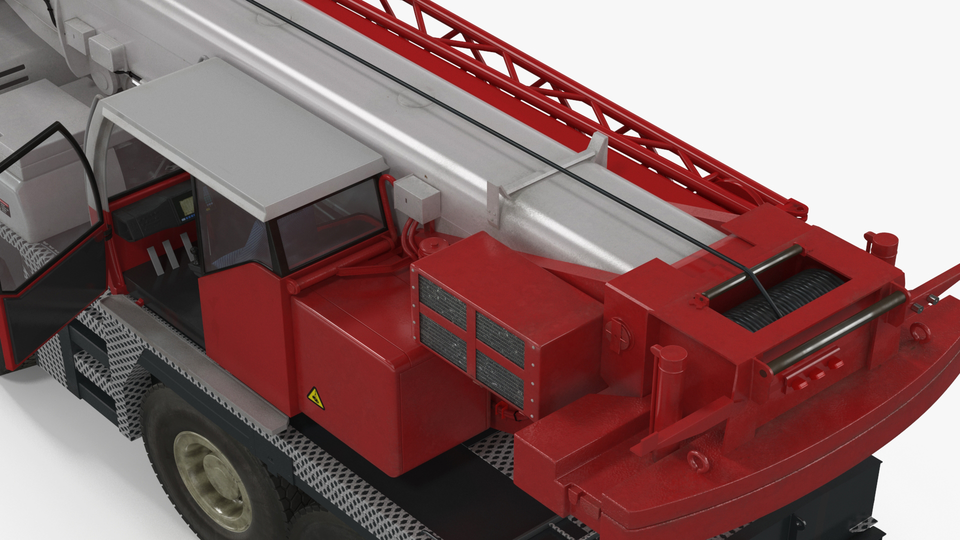 3D model Mobile Crane Truck Rigged