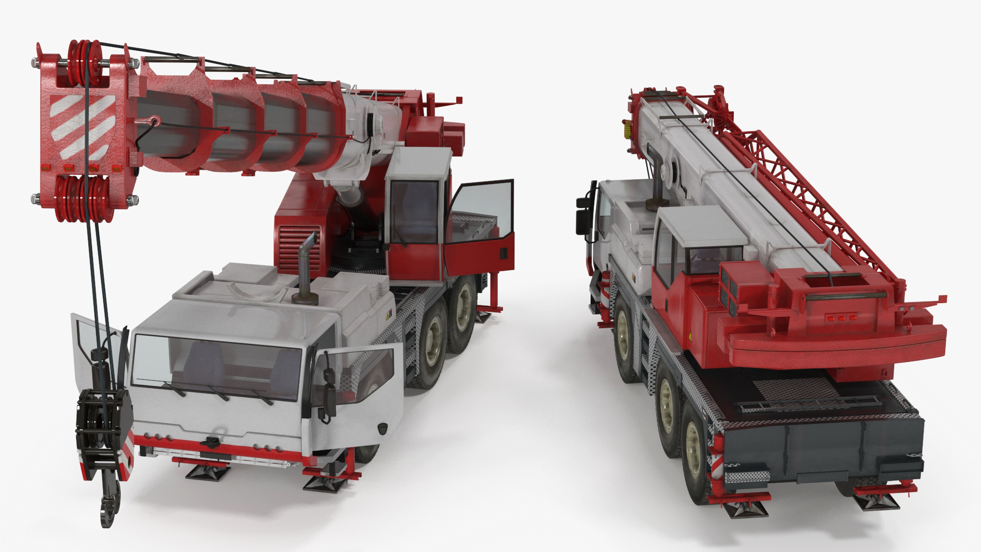 3D model Mobile Crane Truck Rigged