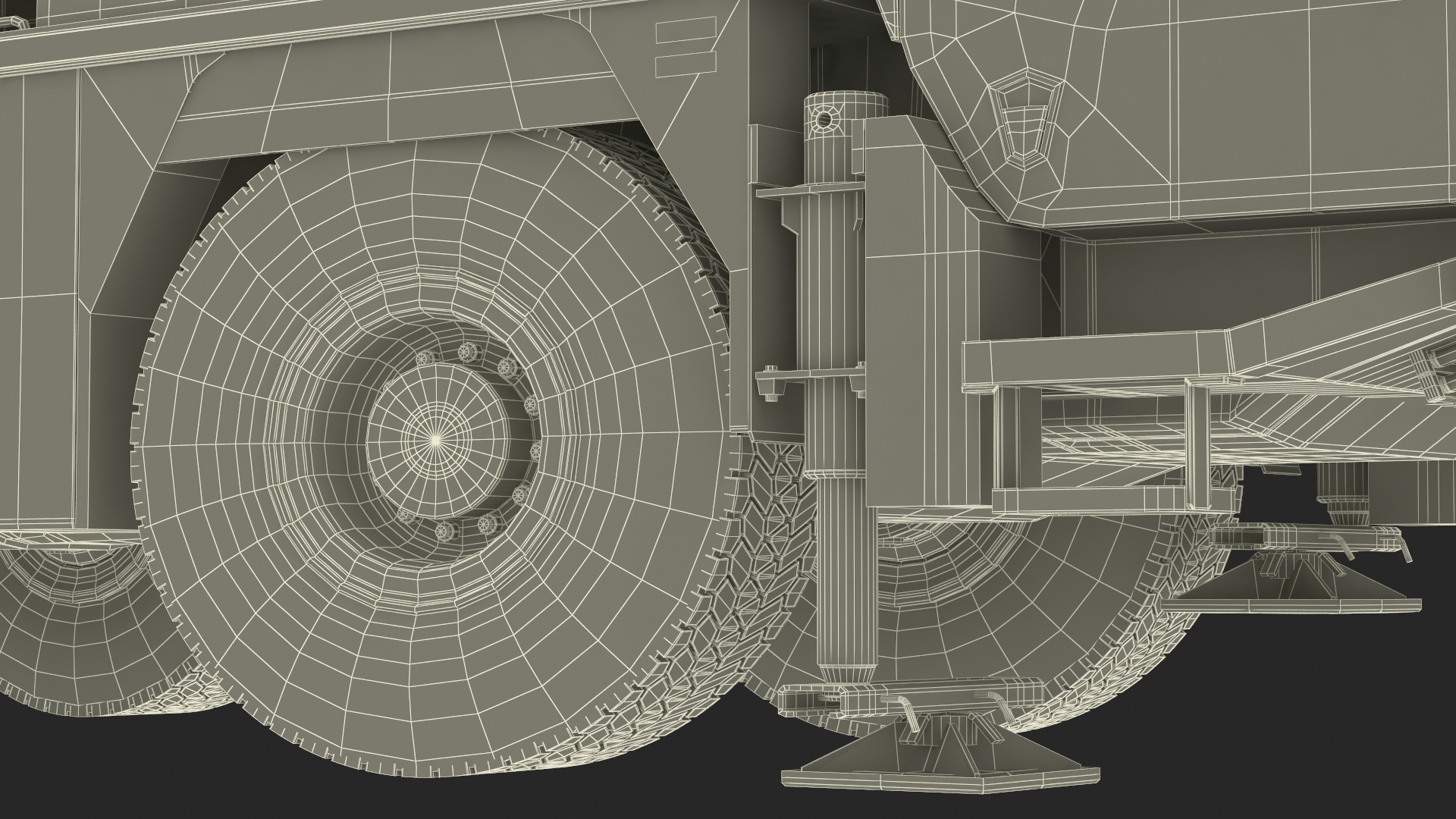 3D model Mobile Crane Truck Rigged