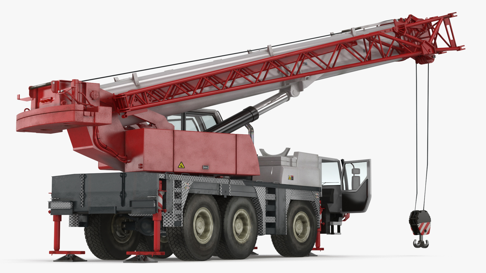 3D model Mobile Crane Truck Rigged