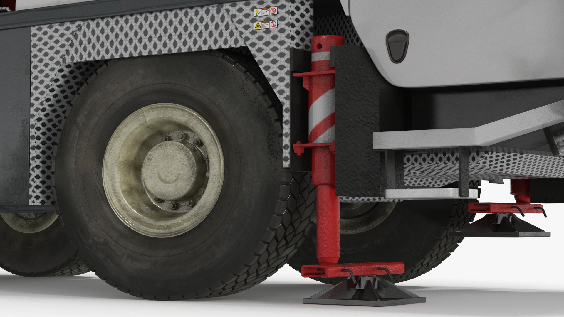 3D model Mobile Crane Truck Rigged