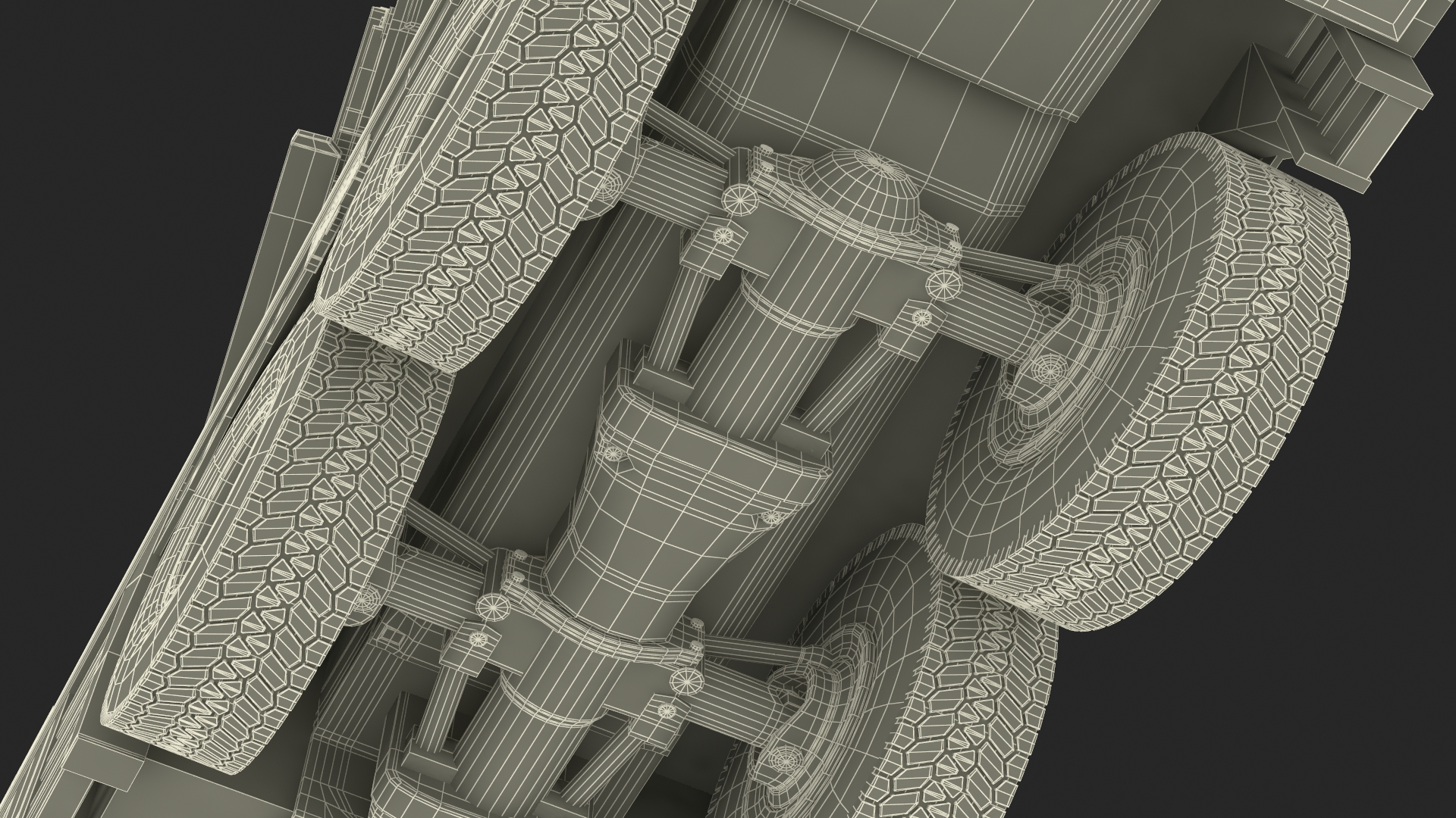 3D model Mobile Crane Truck Rigged