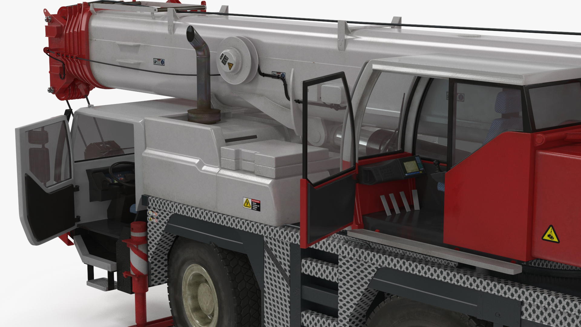 3D model Mobile Crane Truck Rigged