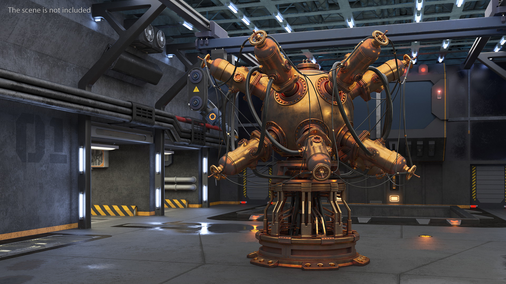 Steampunk Reactor 3D