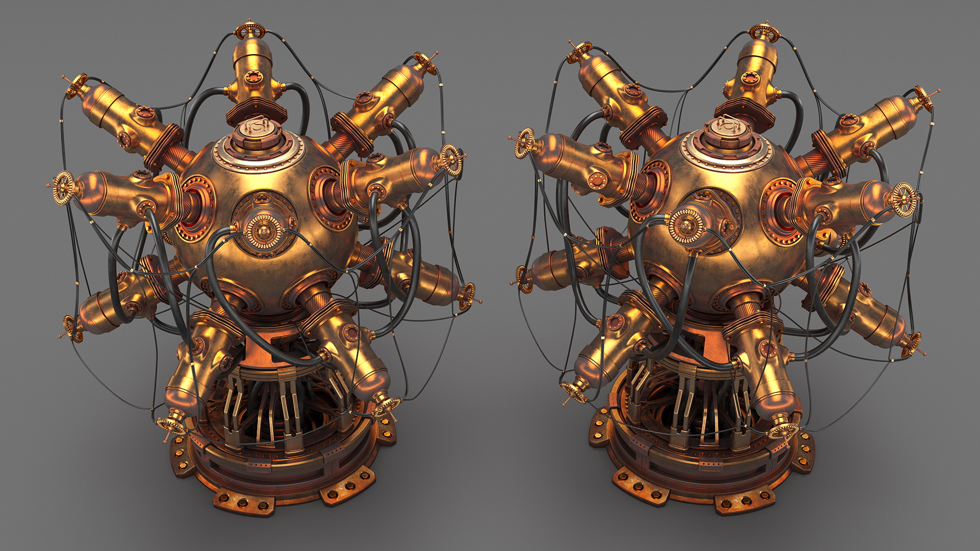 Steampunk Reactor 3D
