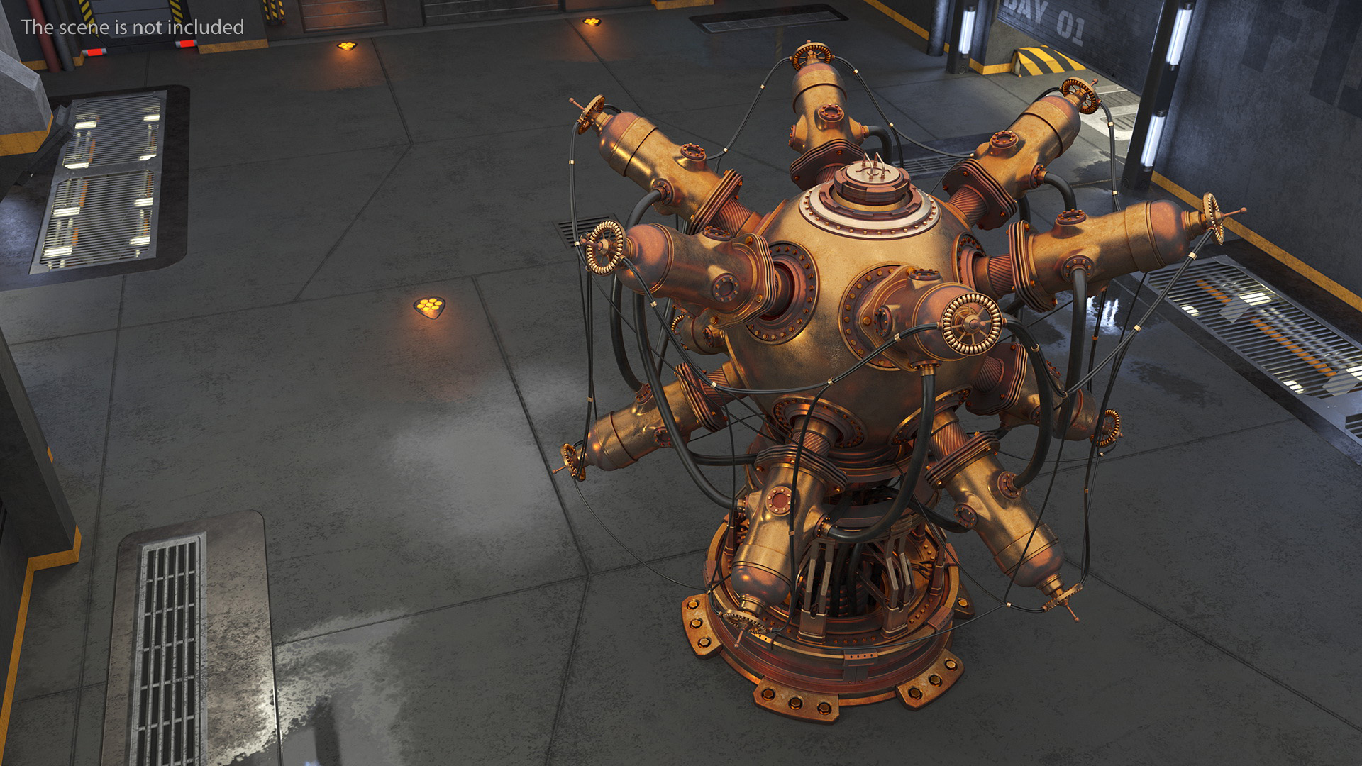 Steampunk Reactor 3D