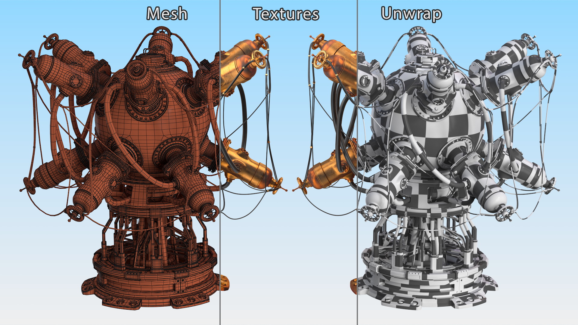 Steampunk Reactor 3D