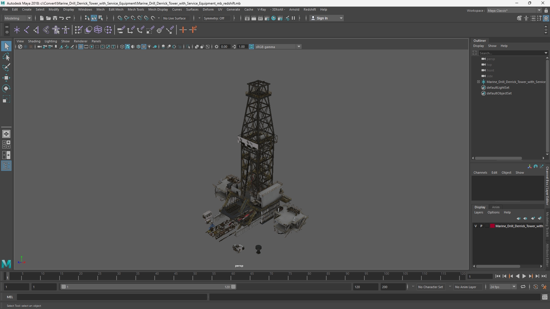 Marine Drill Derrick Tower with Service Equipment - view 11