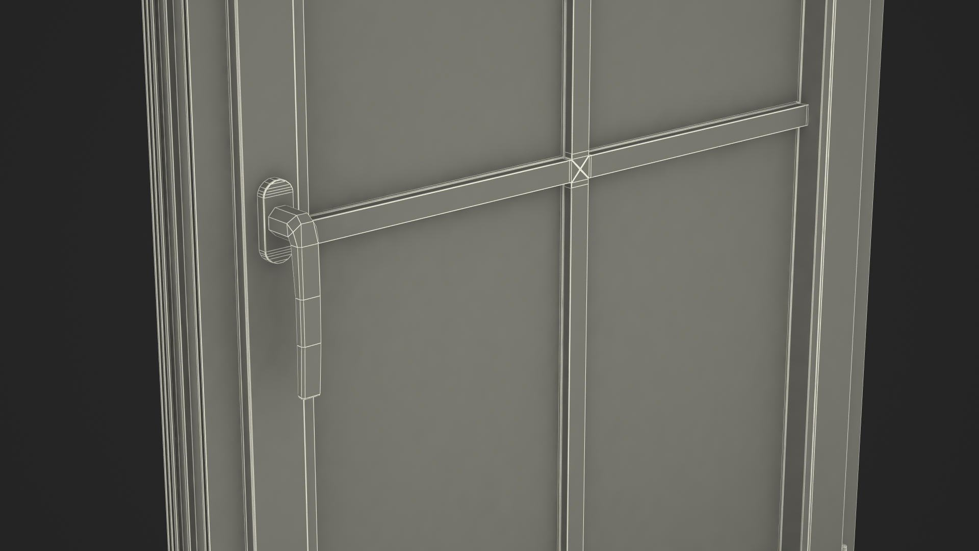 3D model Classic Window 2x2 Panels