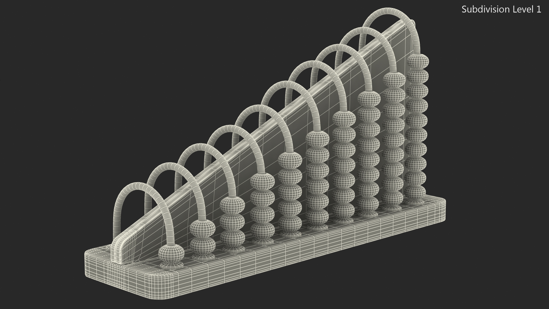 3D Learning Subtract Abacus Toy model