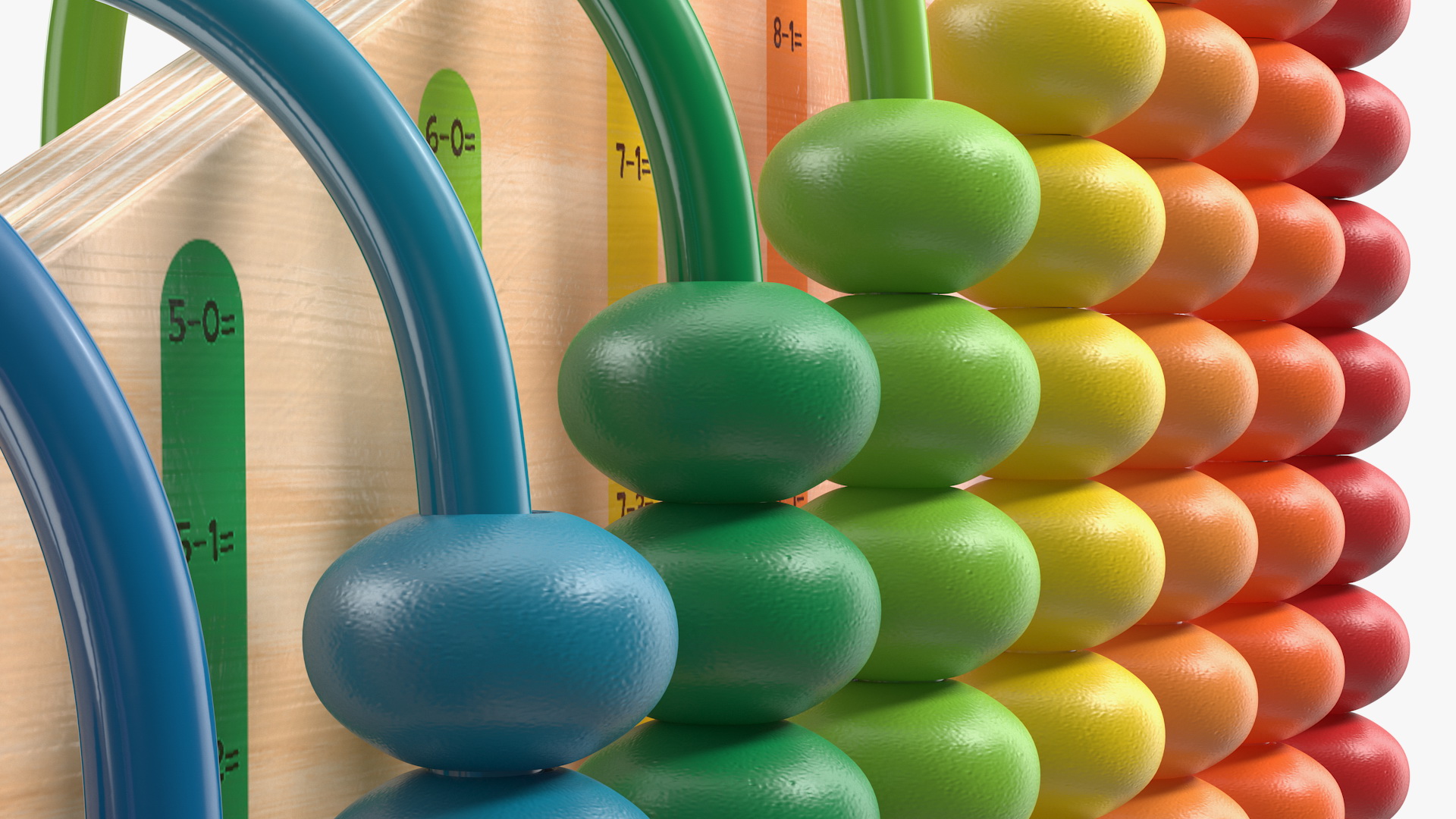 3D Learning Subtract Abacus Toy model