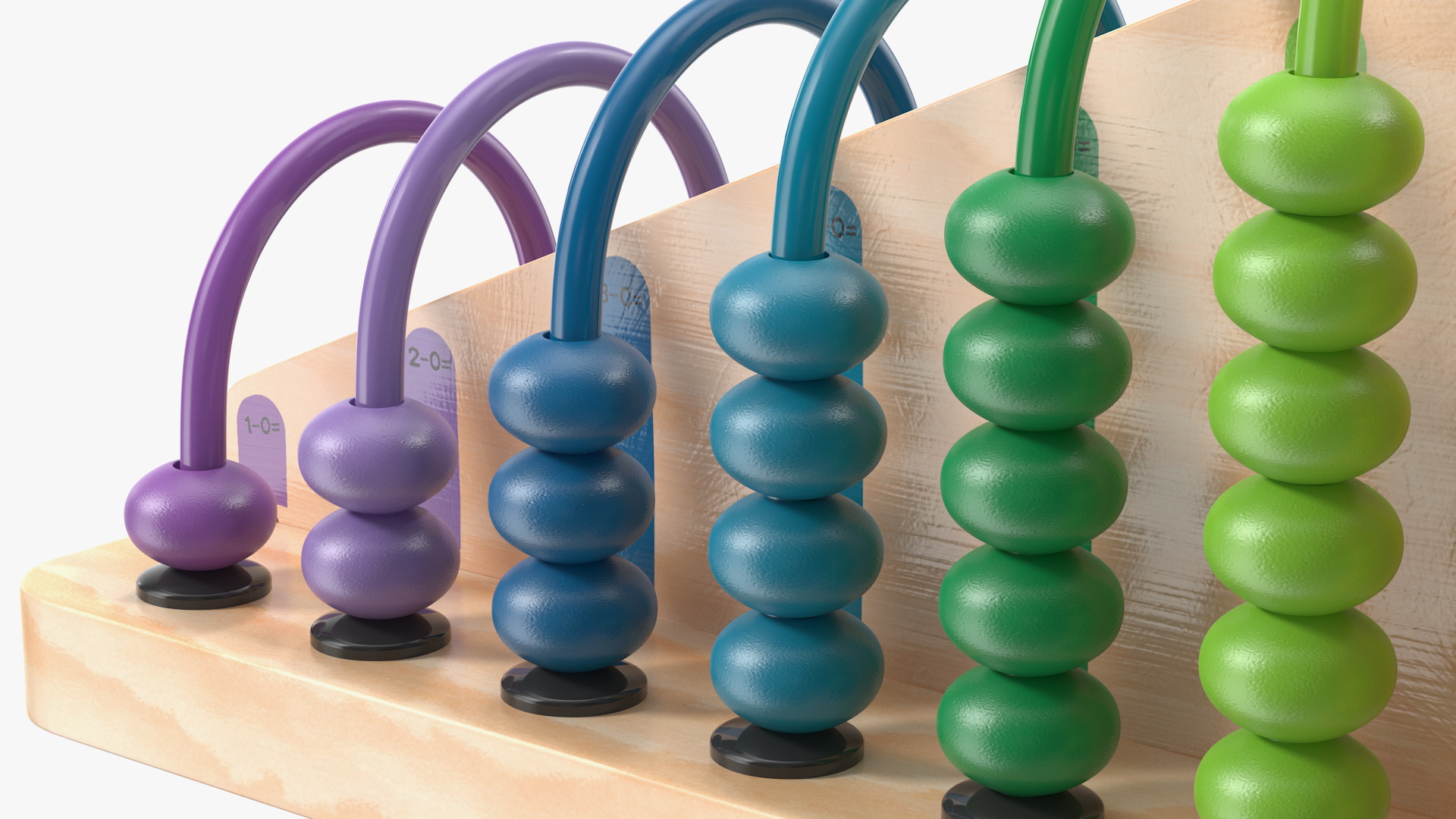 3D Learning Subtract Abacus Toy model