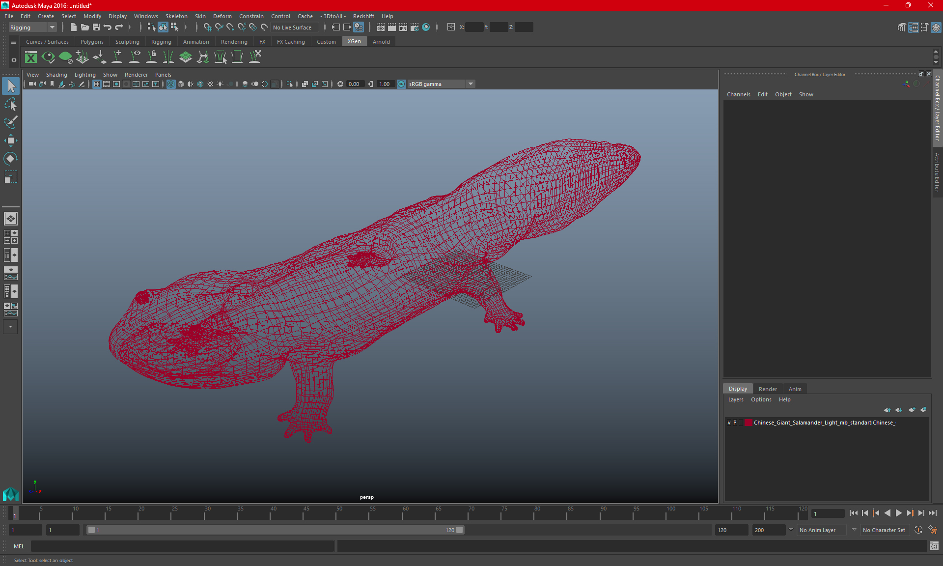 3D model Salamander Dark