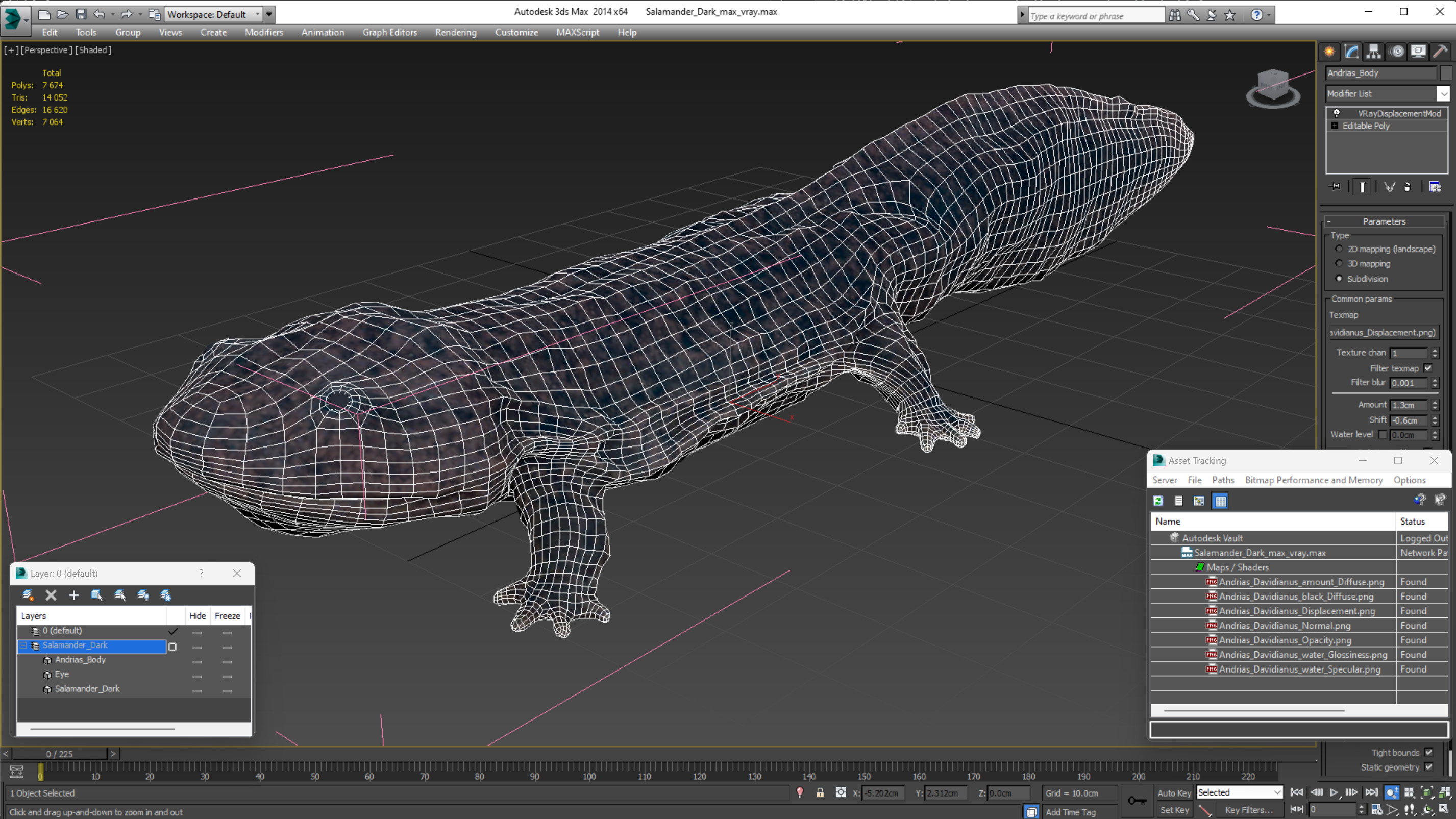 3D model Salamander Dark