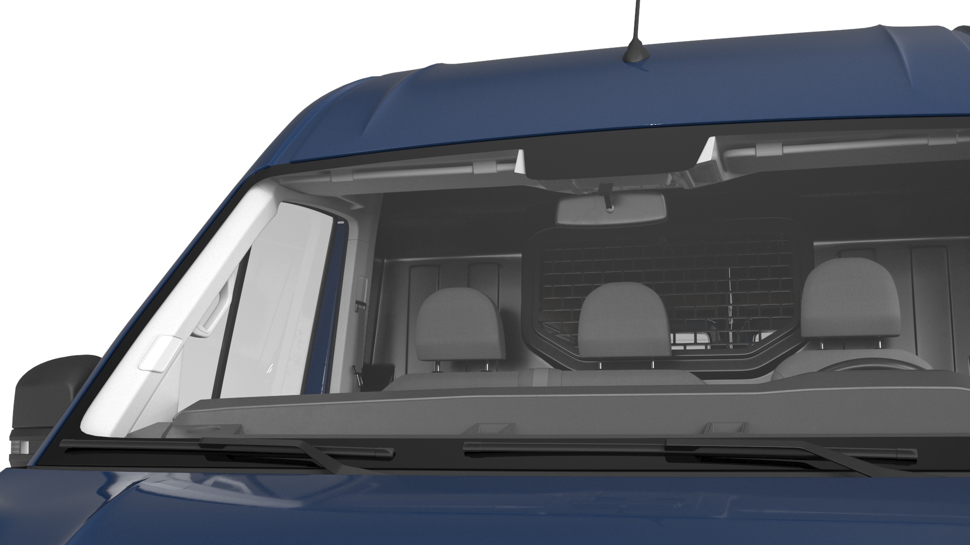 3D Volkswagen Crafter Van 2024 Blue Color model
