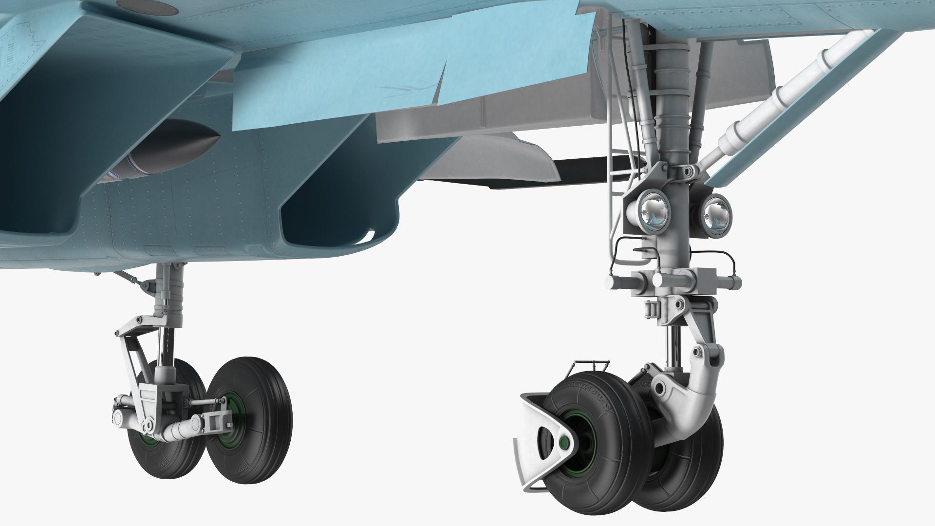 3D Su 34 Aircraft with X-31PM Supersonic Missile Rigged for Maya