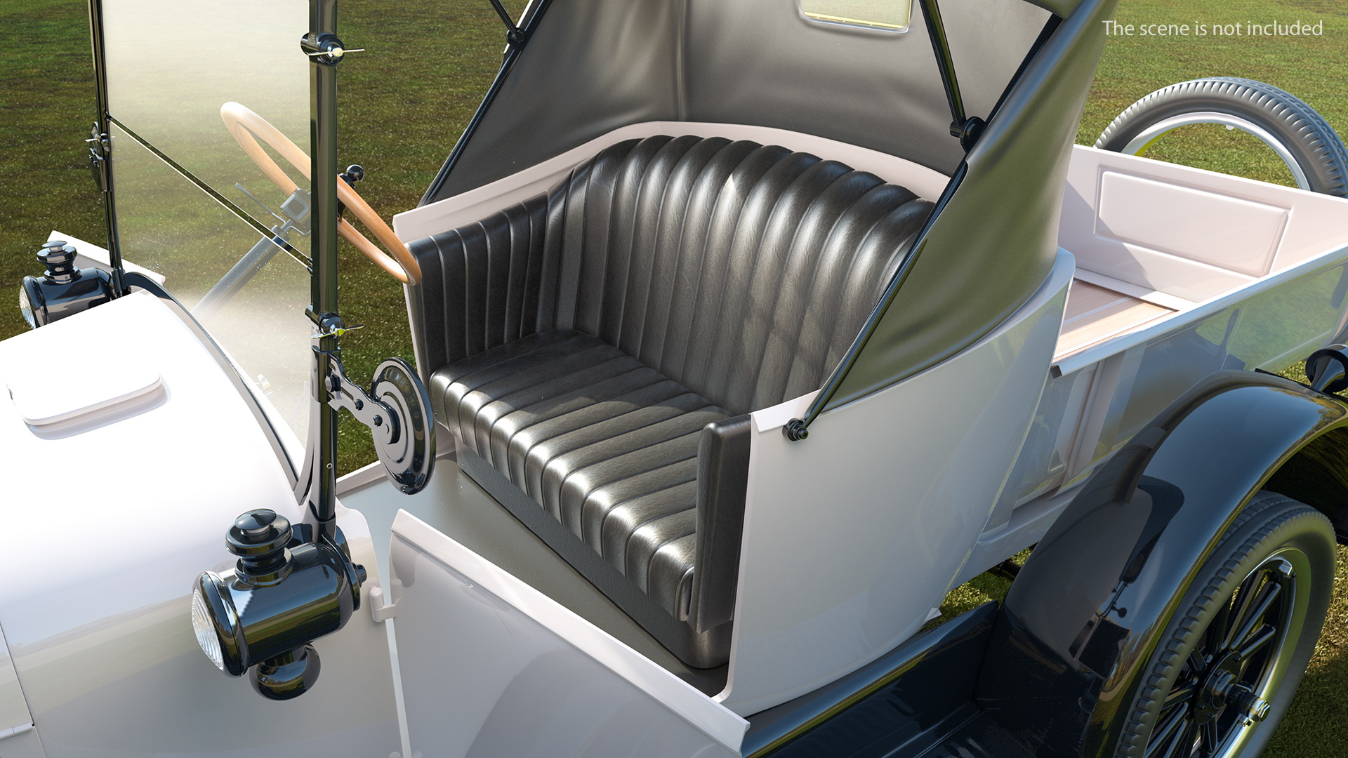 Vintage 20s Roadster Pickup Generic Rigged 3D