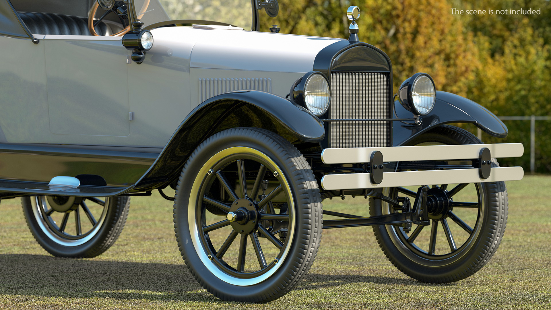Vintage 20s Roadster Pickup Generic Rigged 3D