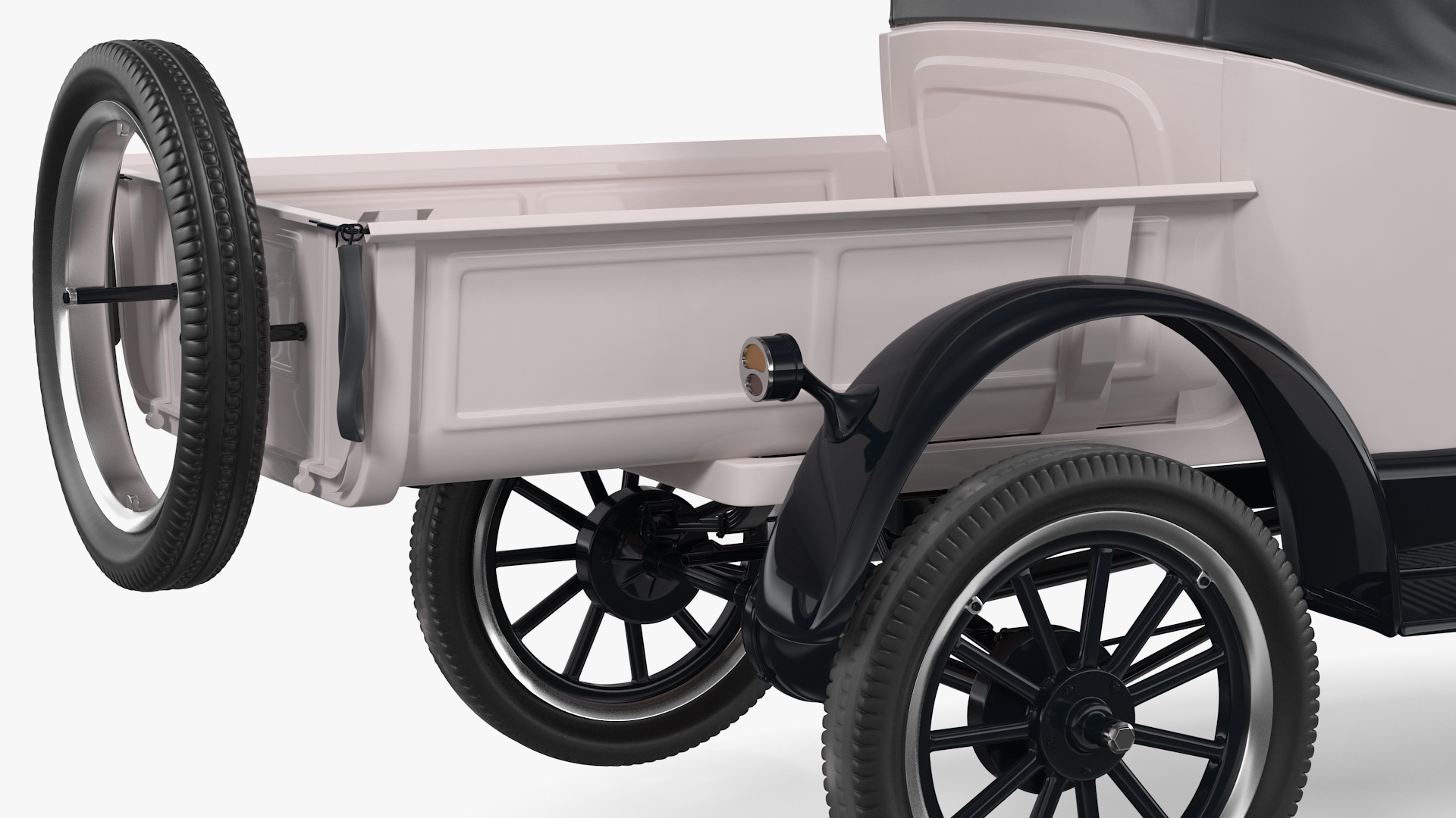 Vintage 20s Roadster Pickup Generic Rigged 3D