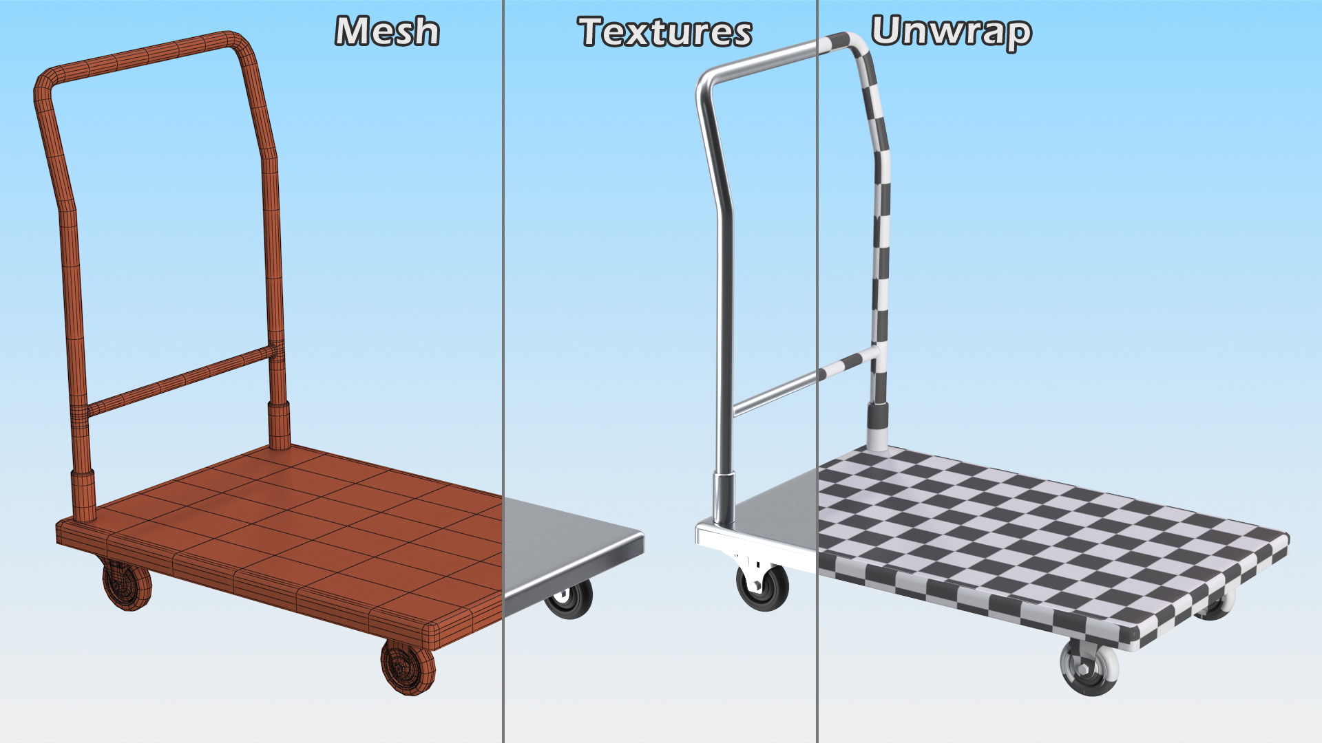 3D model Trolley Low Platform