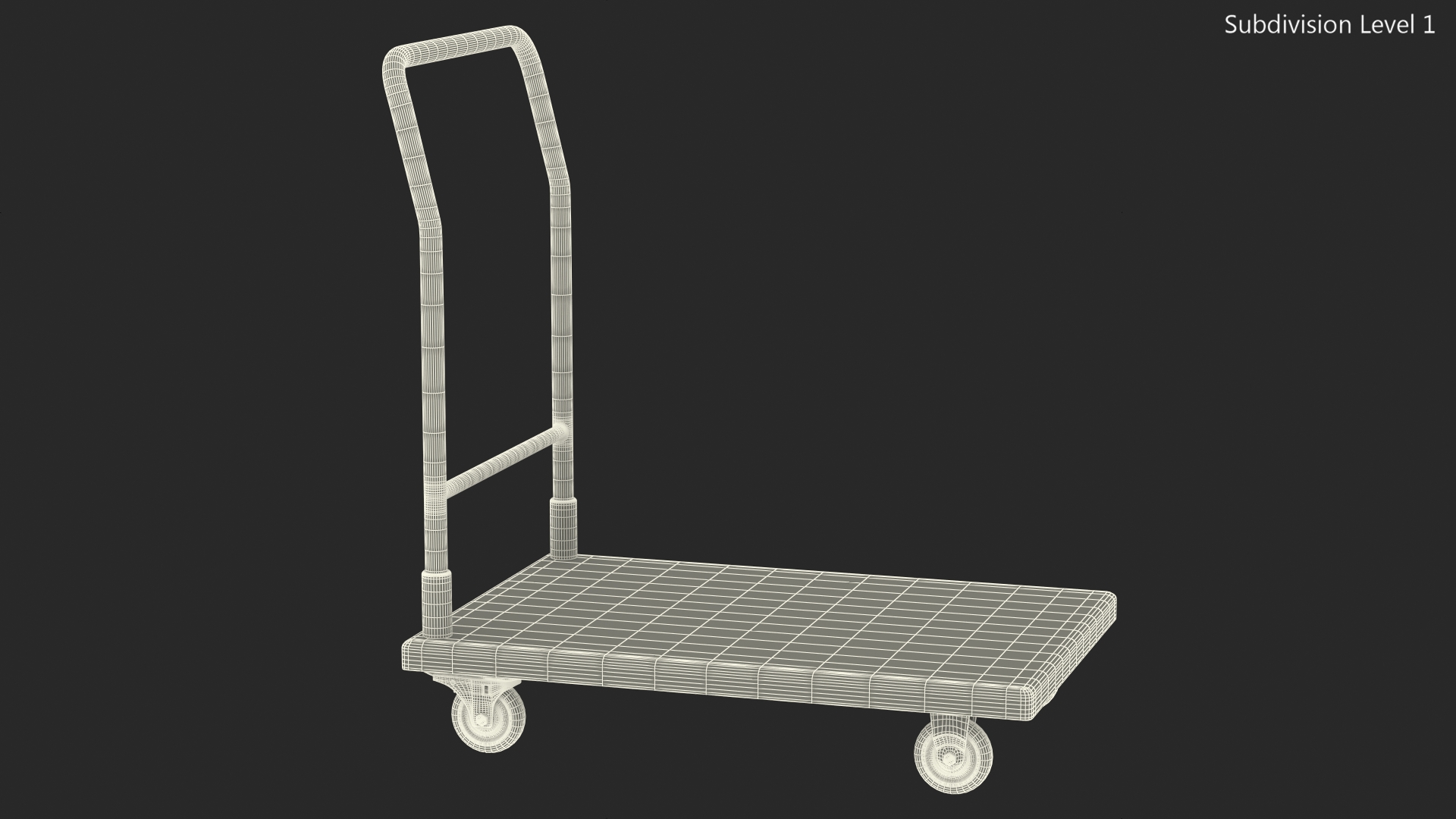 3D model Trolley Low Platform