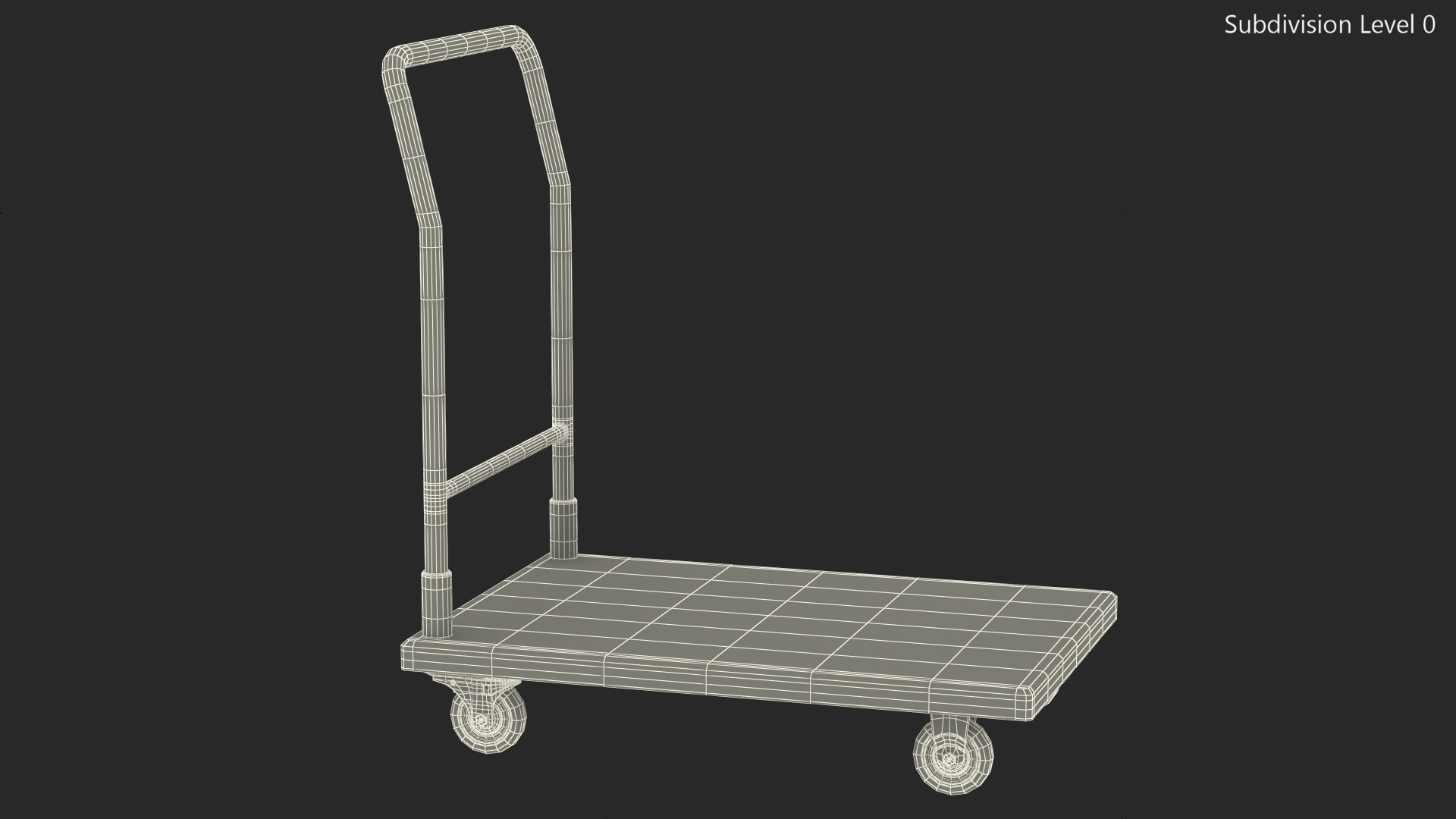 3D model Trolley Low Platform