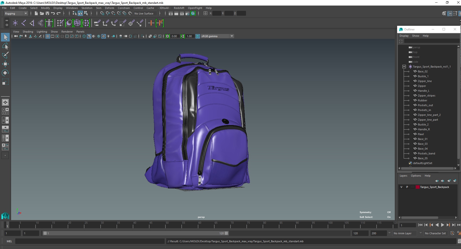 3D Targus Sport Backpack