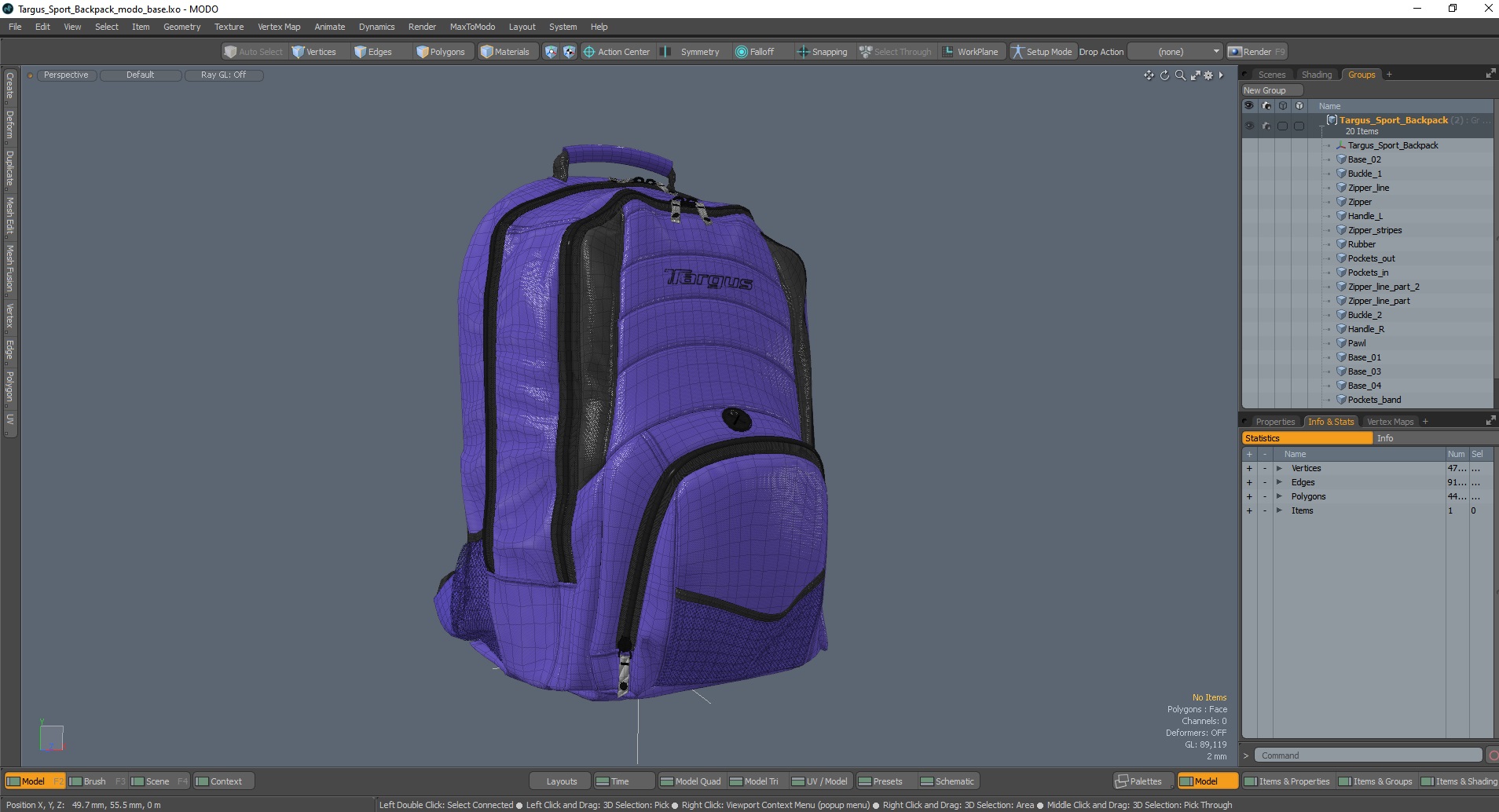 3D Targus Sport Backpack