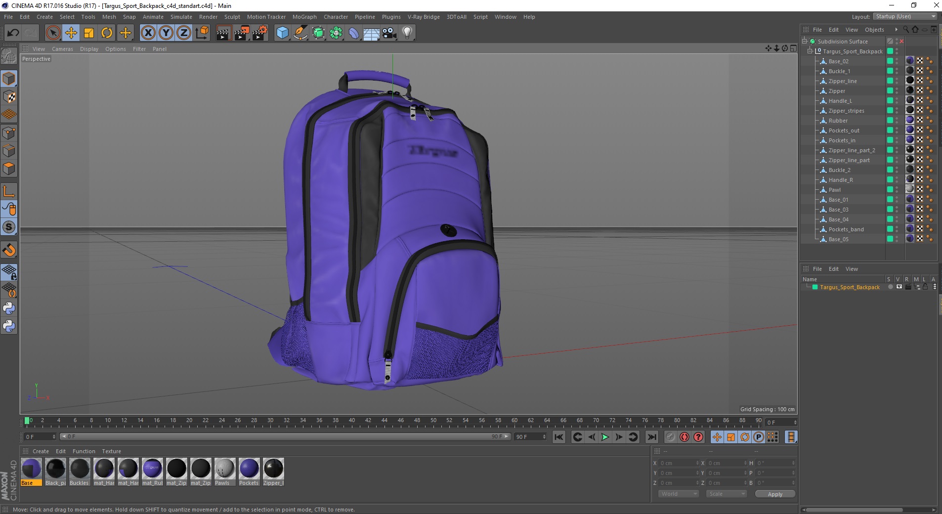 3D Targus Sport Backpack