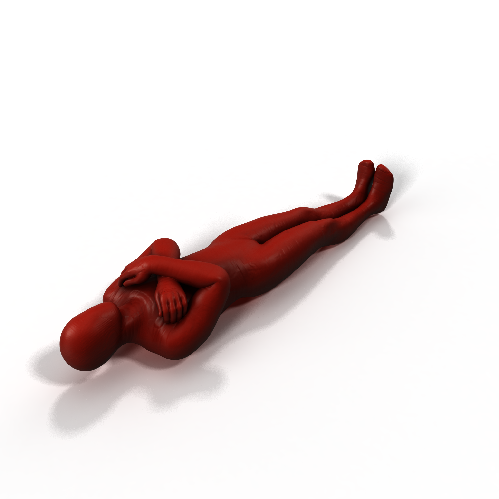 3D Mummy with Arms Crossed for 3D Print