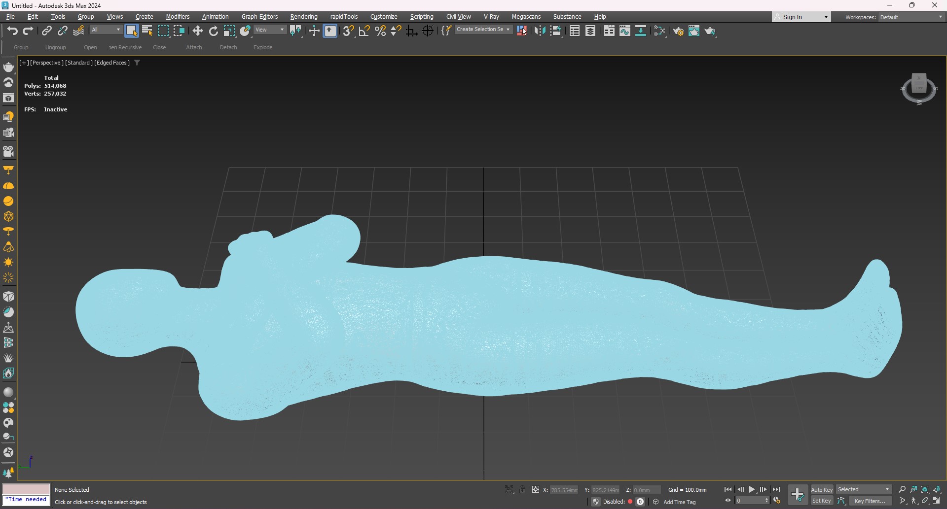 3D Mummy with Arms Crossed for 3D Print