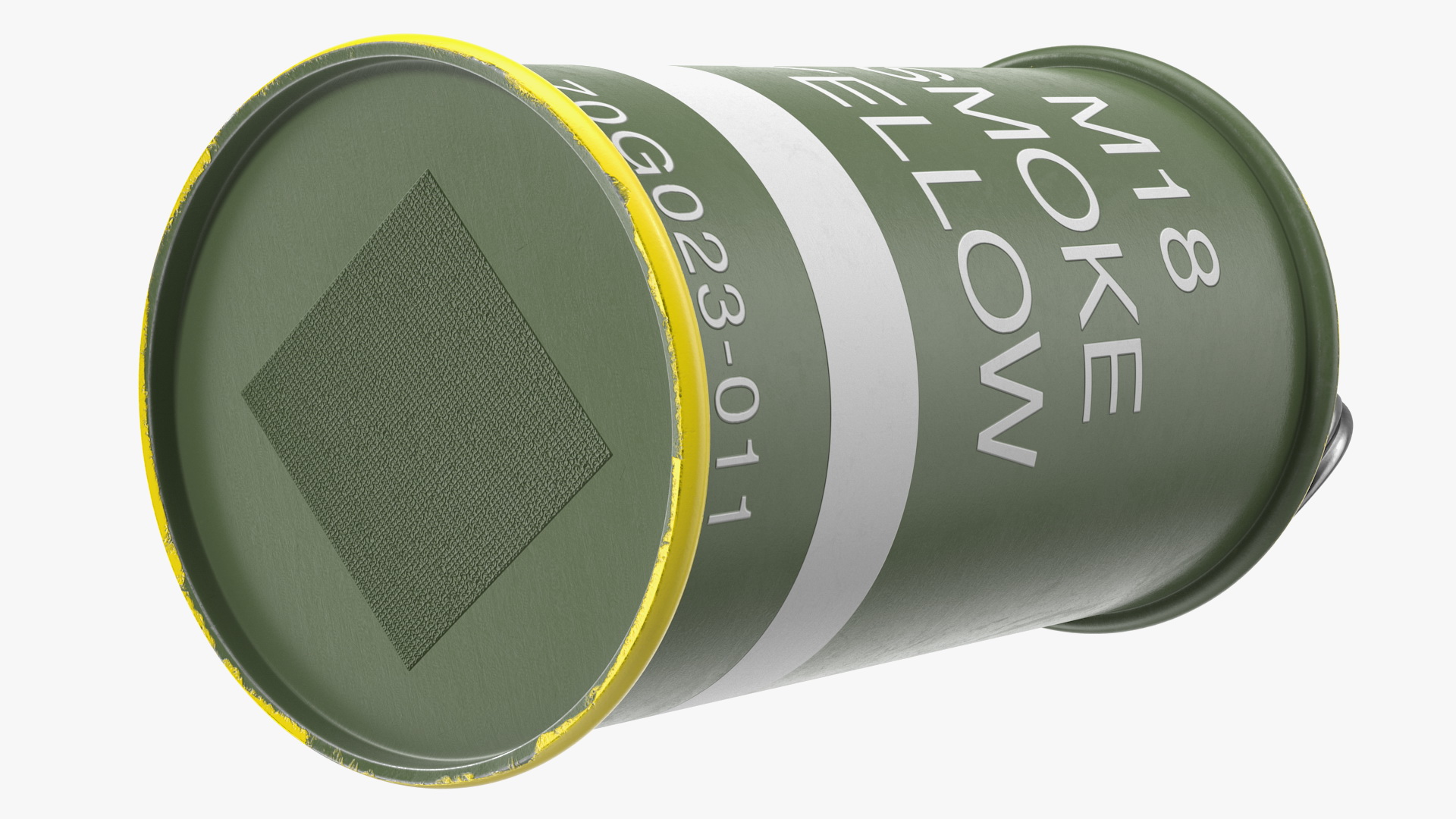 M18 Colored Smoke Grenade Yellow 3D
