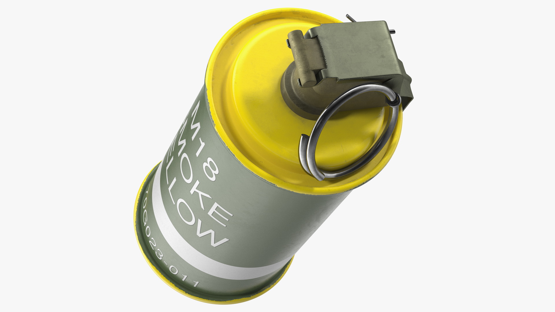 M18 Colored Smoke Grenade Yellow 3D