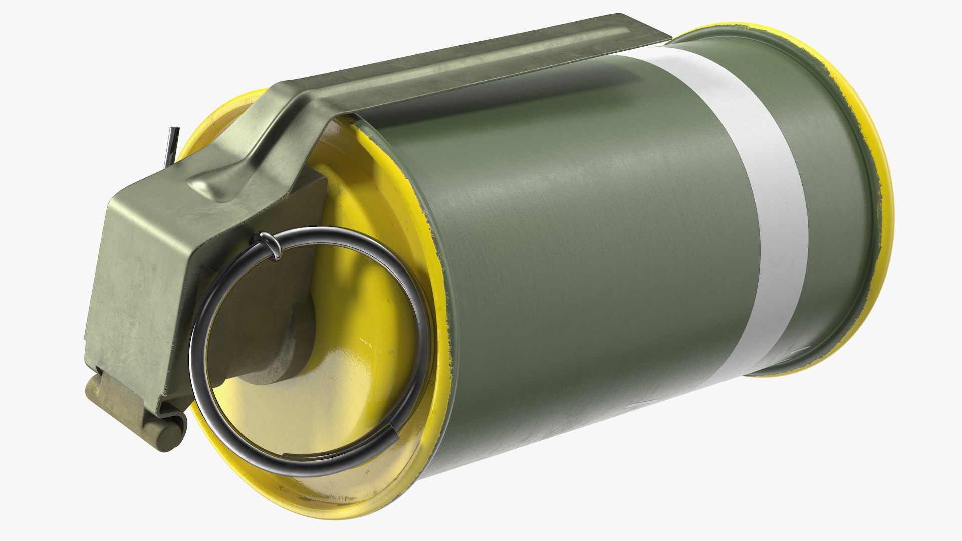 M18 Colored Smoke Grenade Yellow 3D