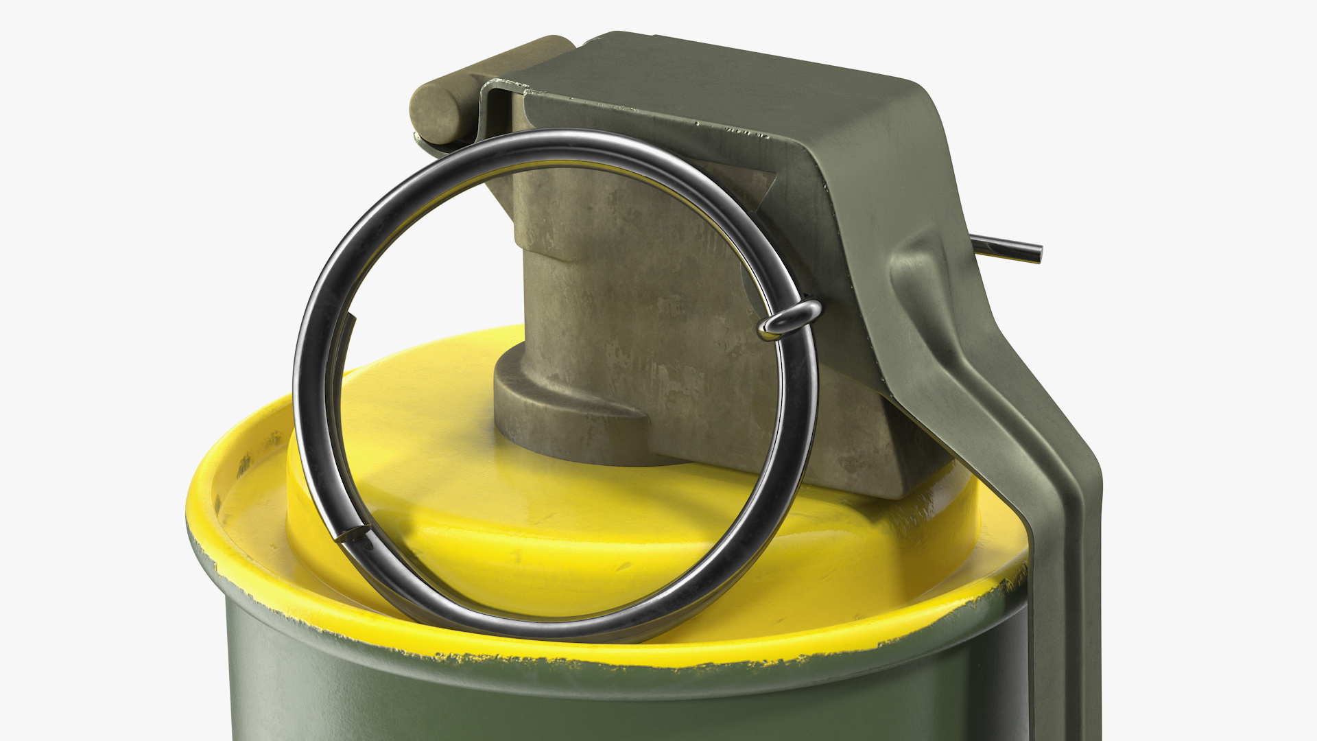M18 Colored Smoke Grenade Yellow 3D