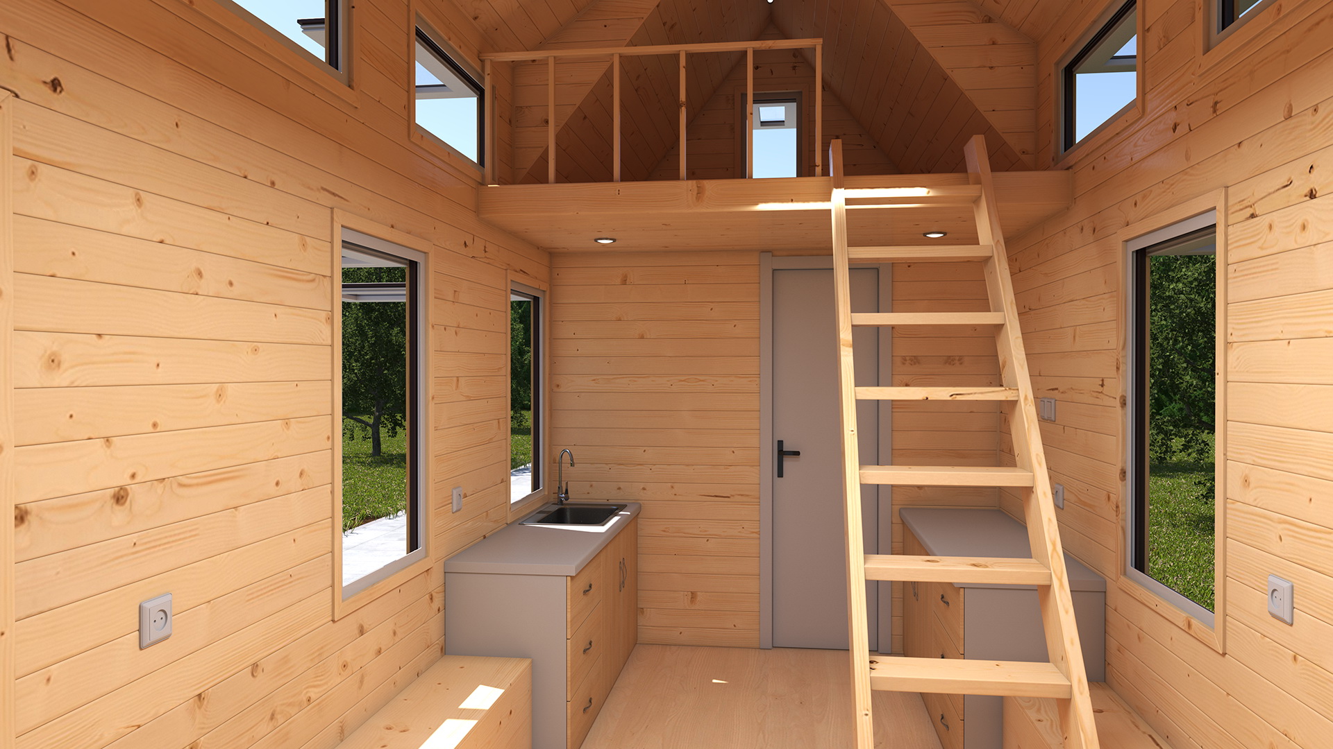 Tiny House Rigged 3D