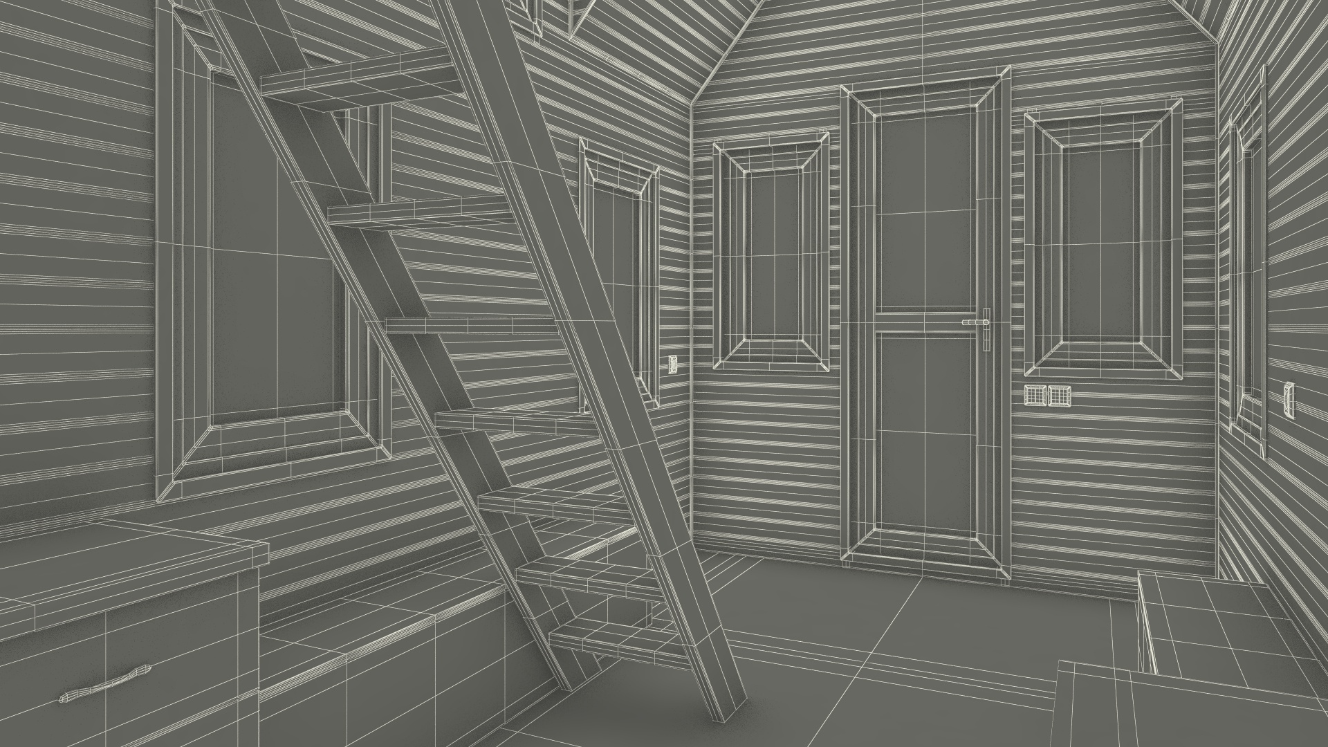 Tiny House Rigged 3D