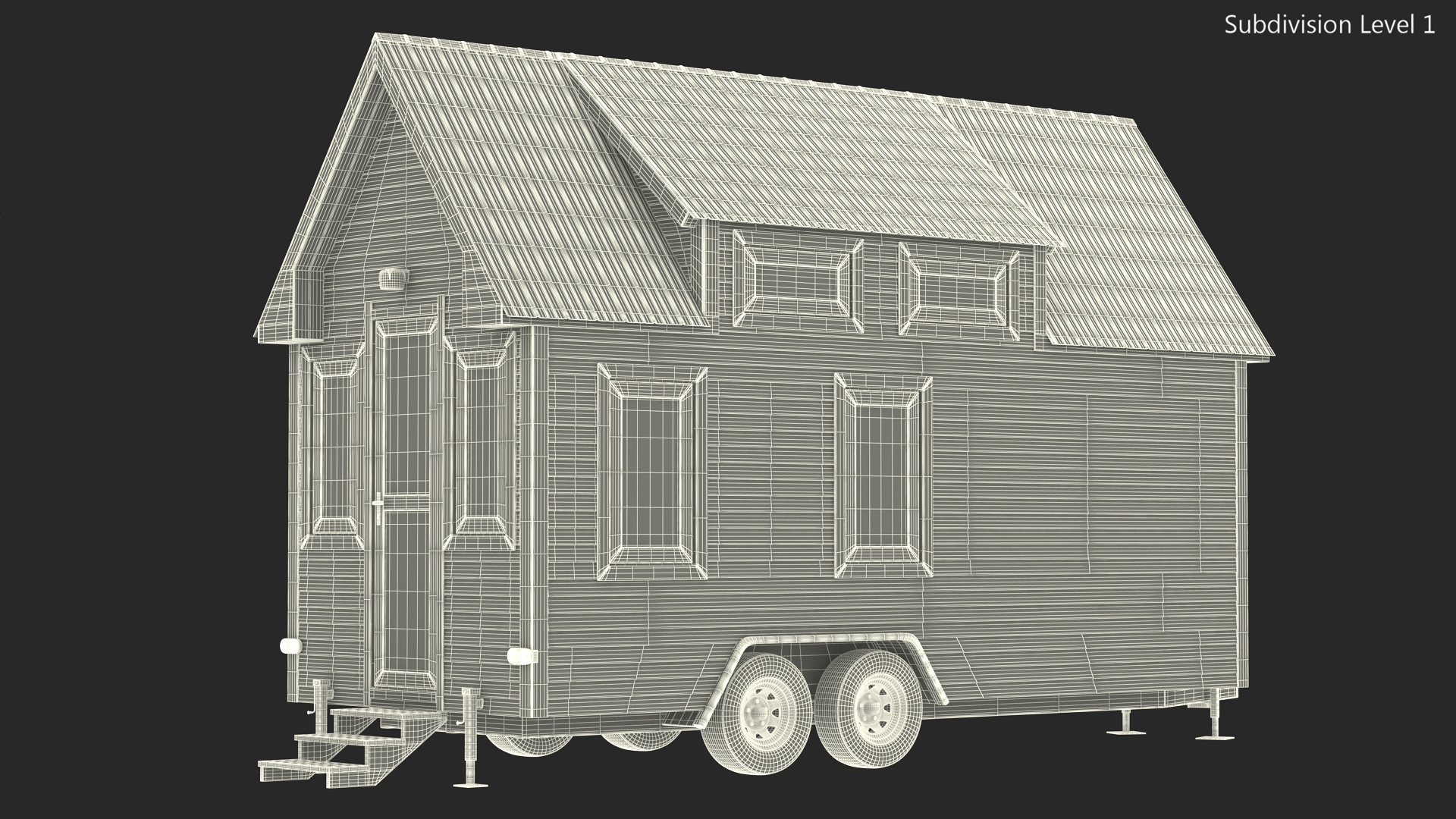 Tiny House Rigged 3D