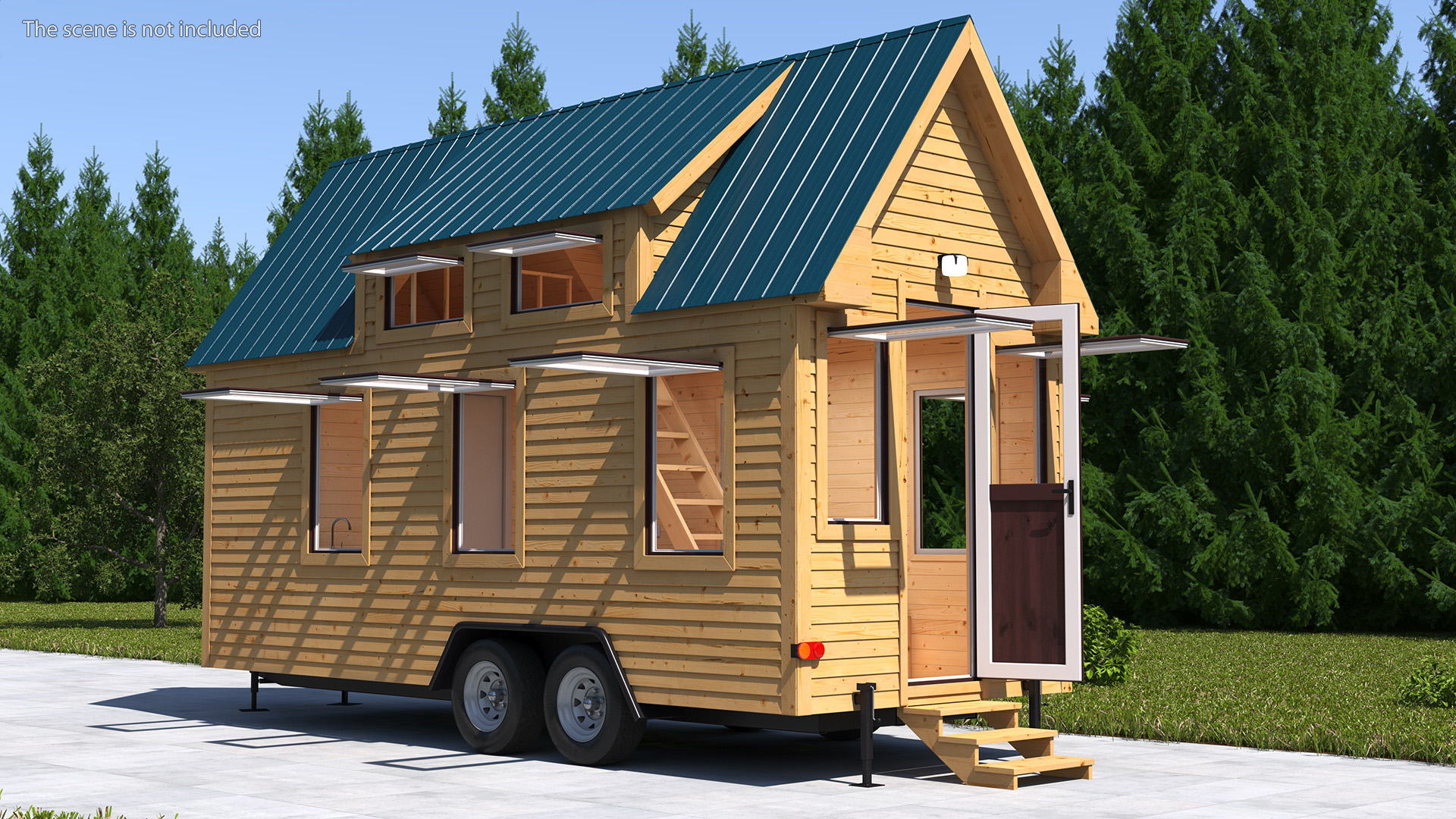 Tiny House Rigged 3D