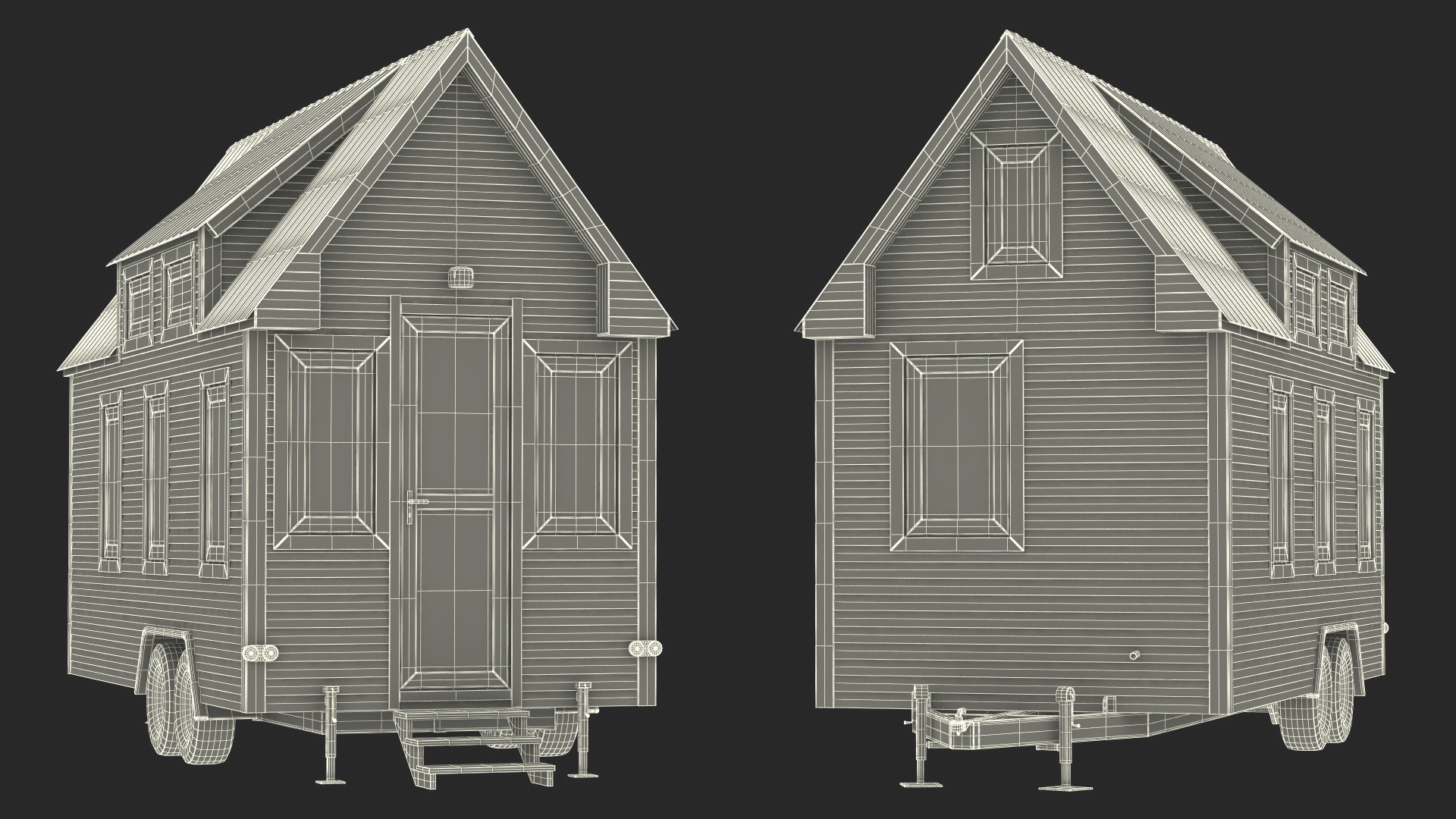 Tiny House Rigged 3D