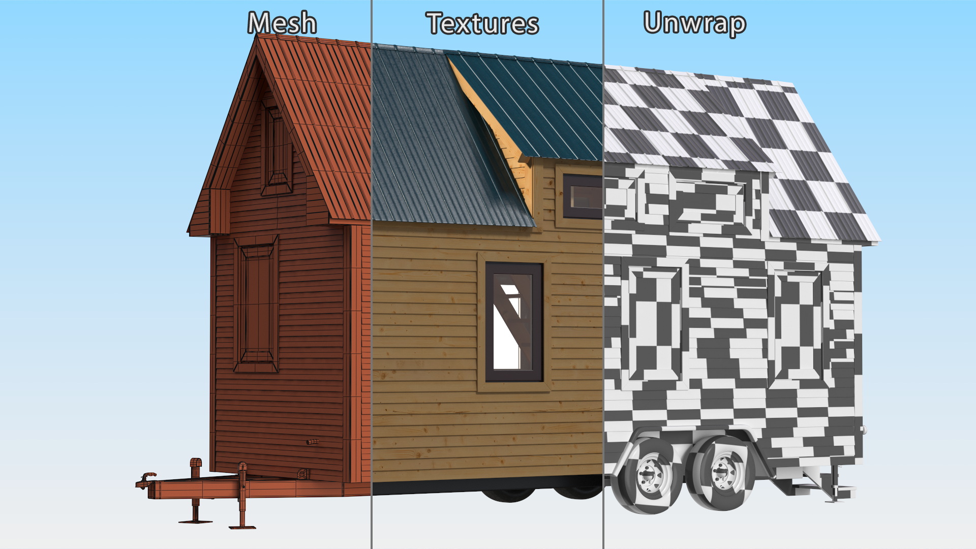 Tiny House Rigged 3D