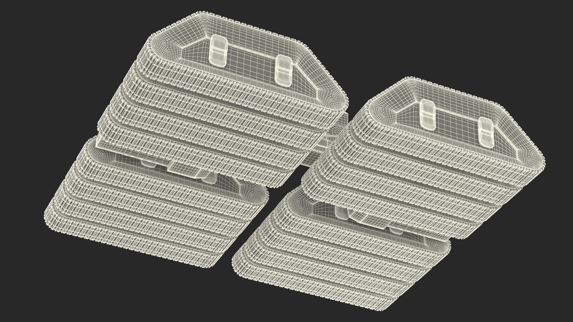 3D Futuristic Crawler Chassis