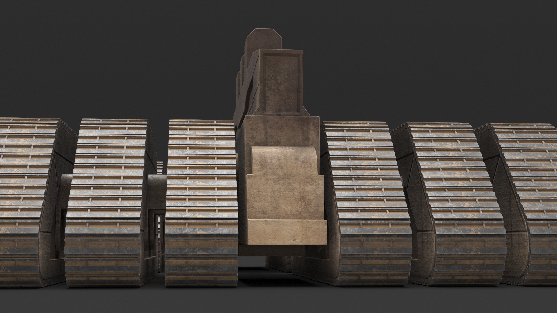 3D Futuristic Crawler Chassis