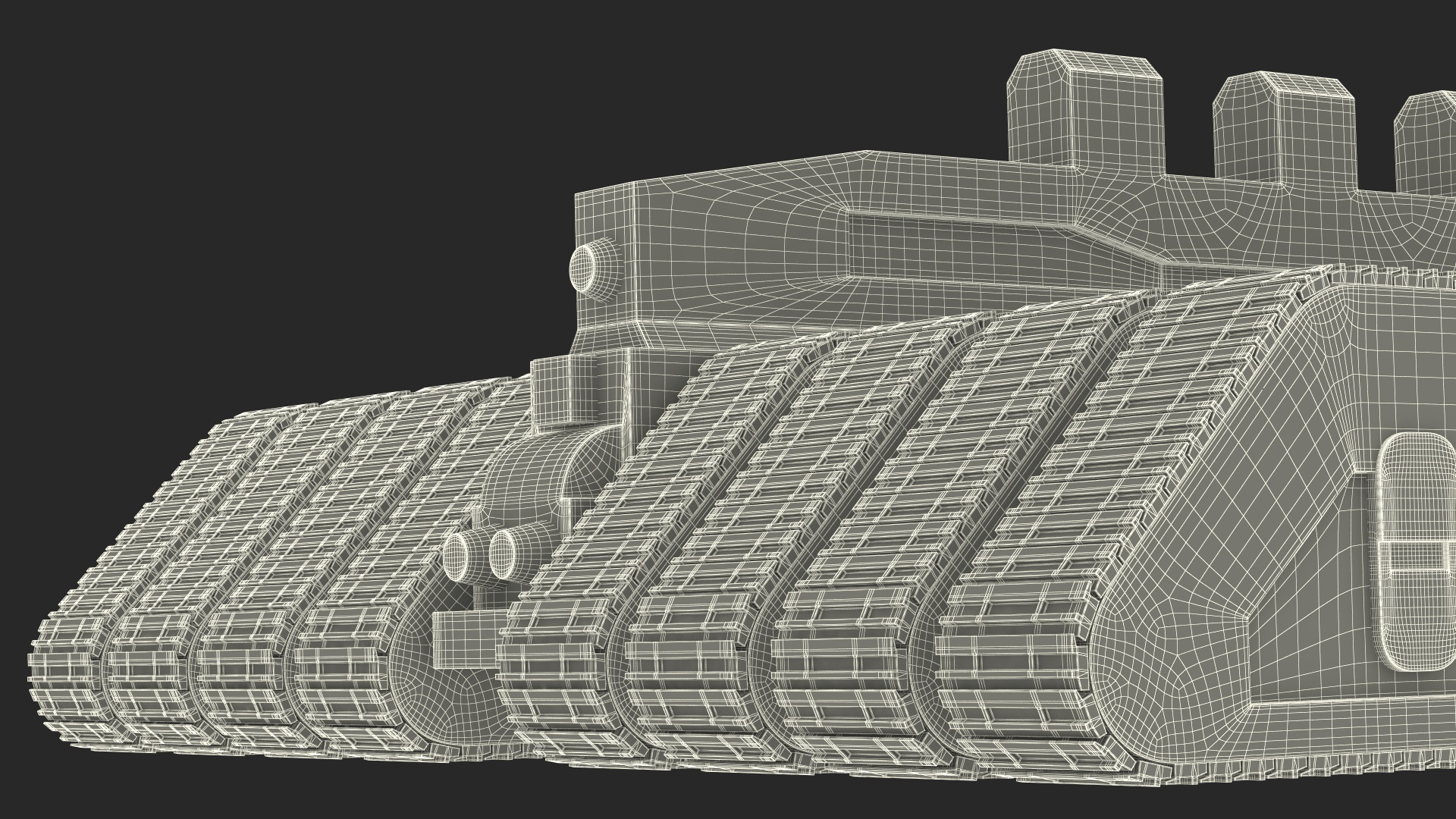 3D Futuristic Crawler Chassis