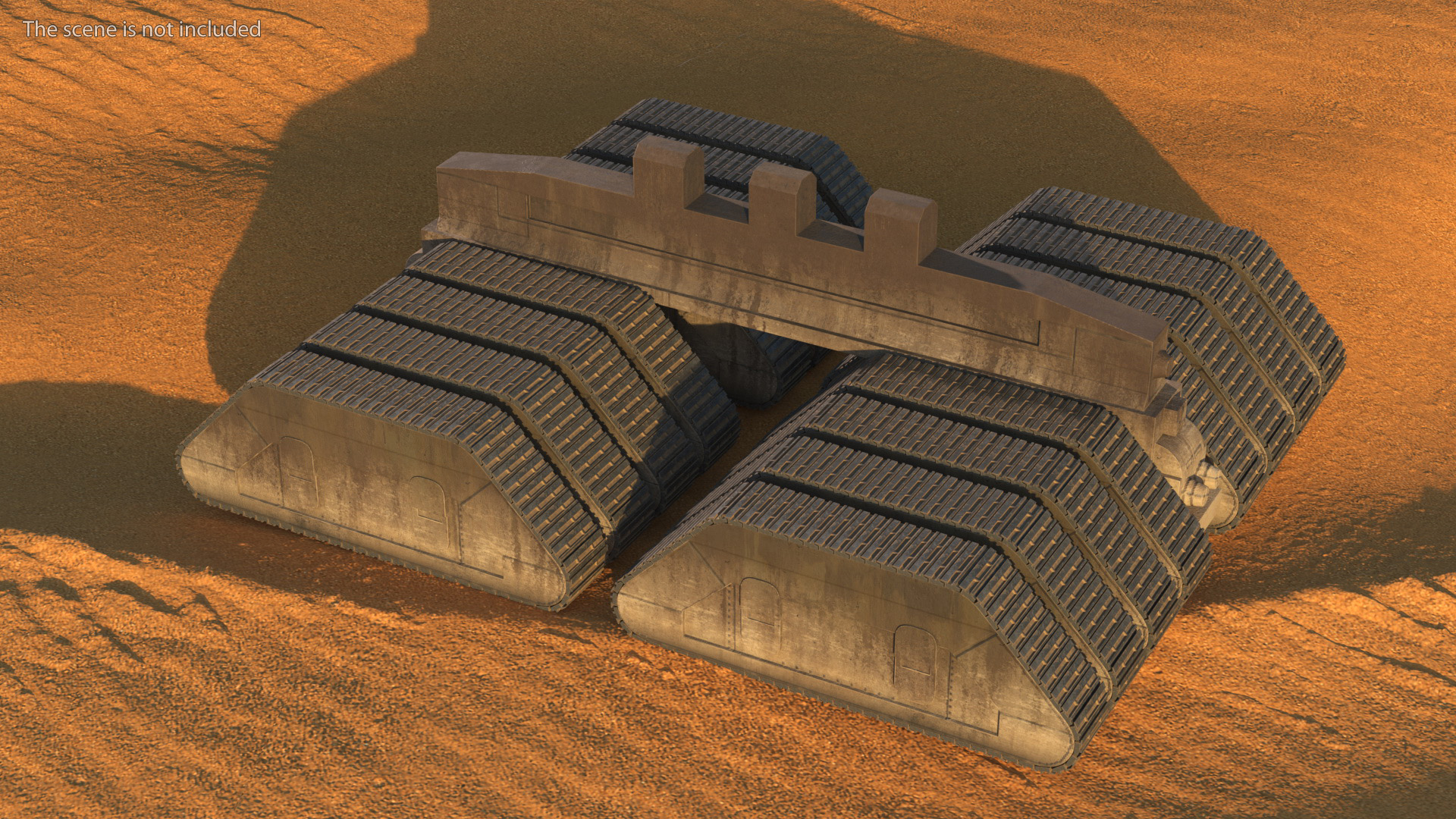 3D Futuristic Crawler Chassis