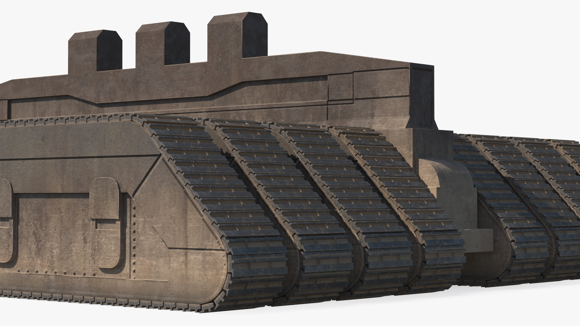 3D Futuristic Crawler Chassis