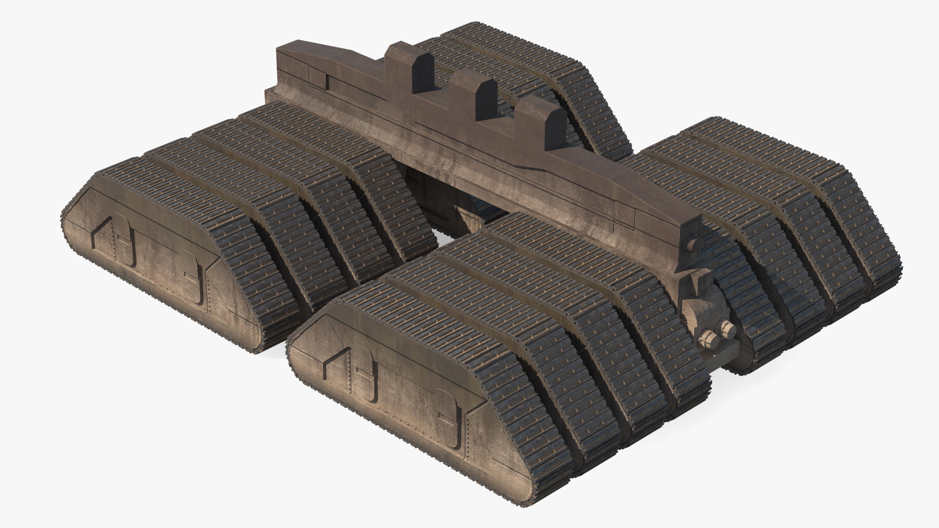 3D Futuristic Crawler Chassis