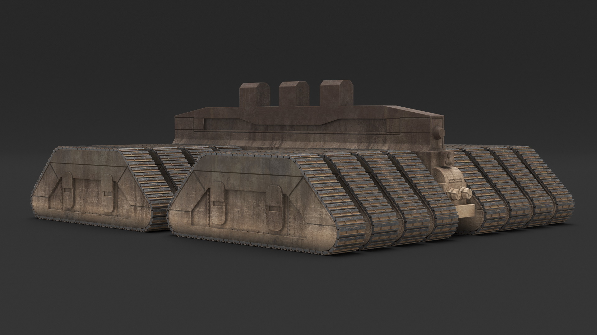 3D Futuristic Crawler Chassis