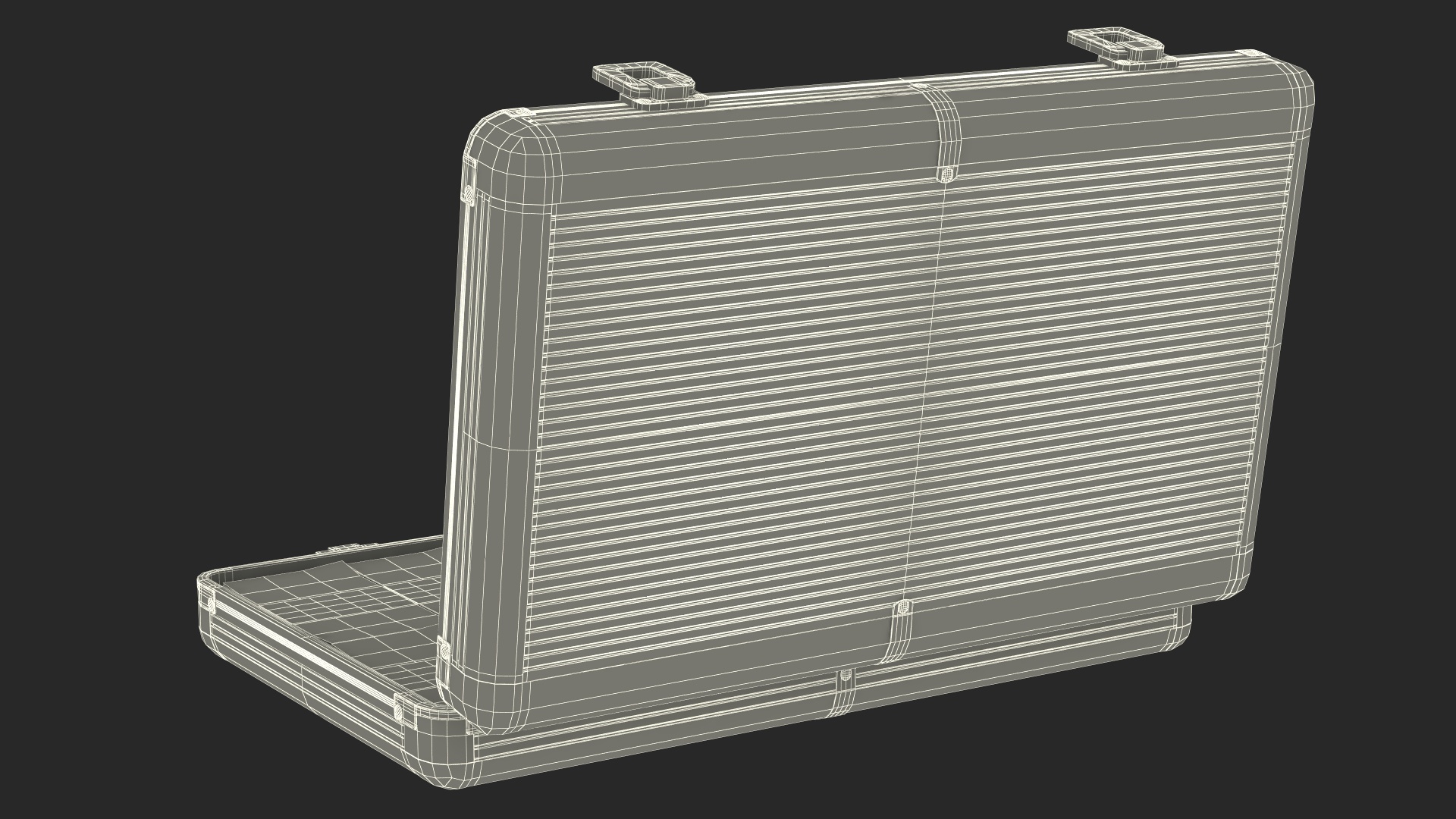 3D Suitcase Full of Pounds model