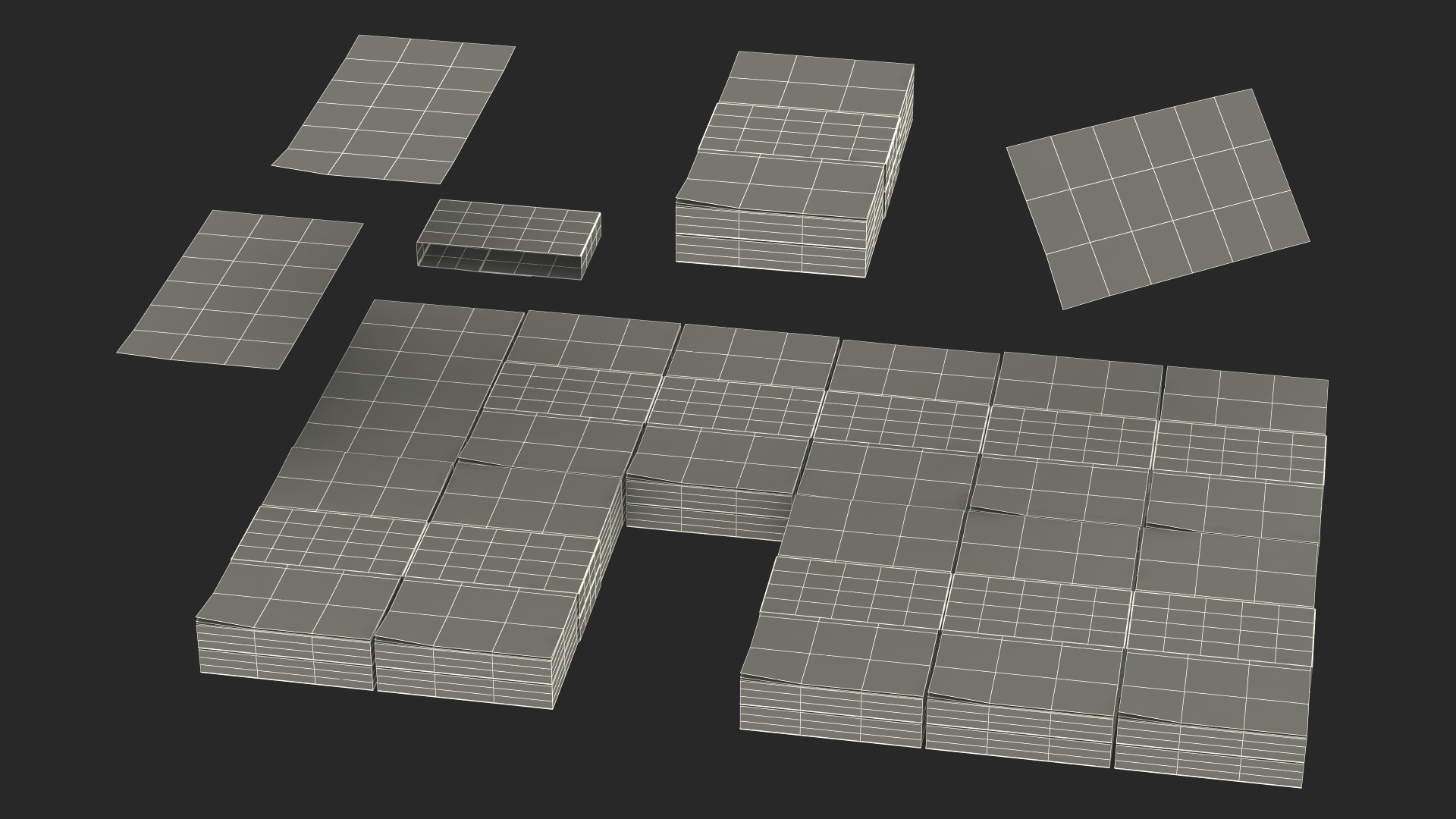 3D Suitcase Full of Pounds model